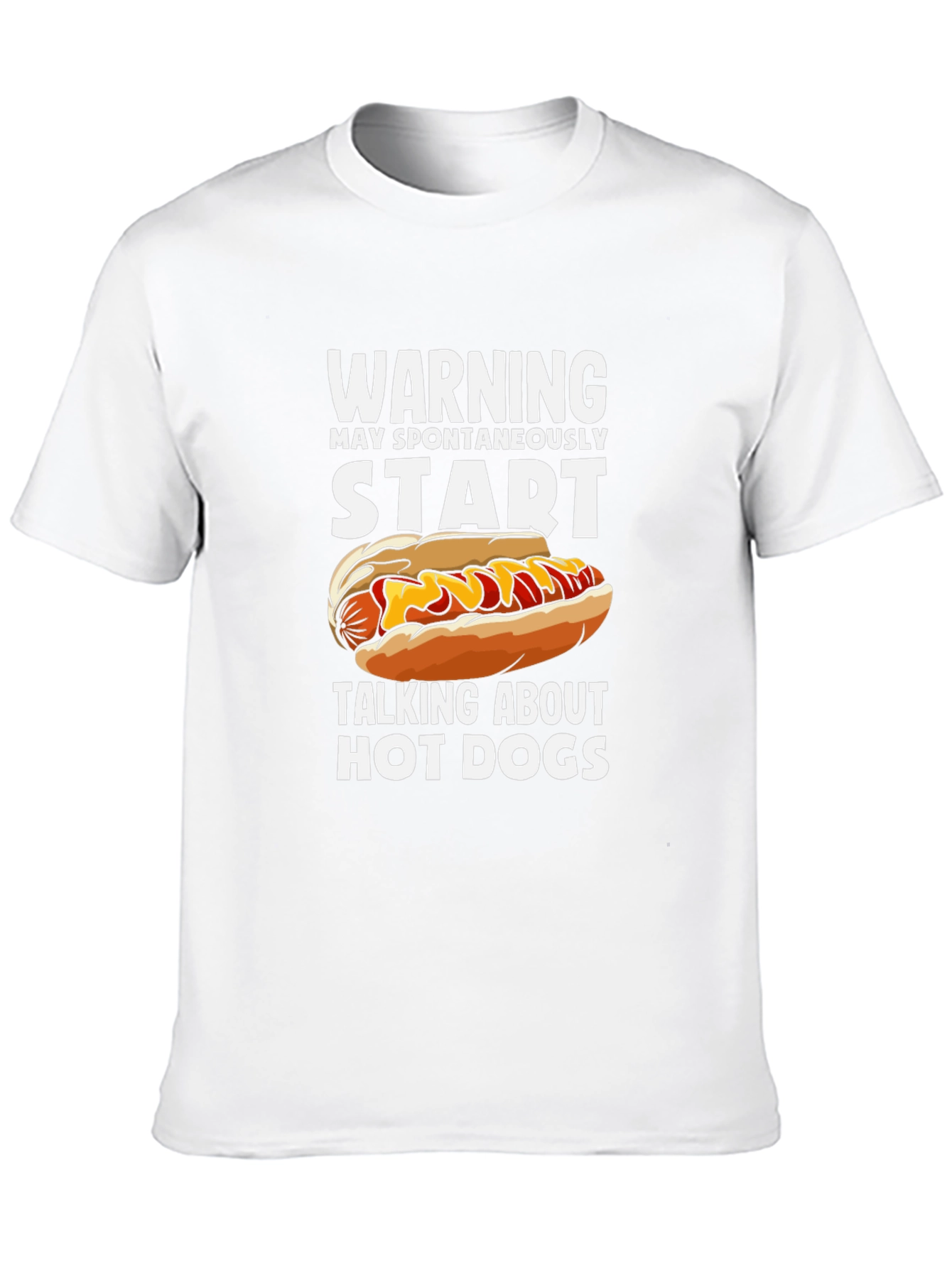 Black Warning Hot Dog T-Shirt view 10