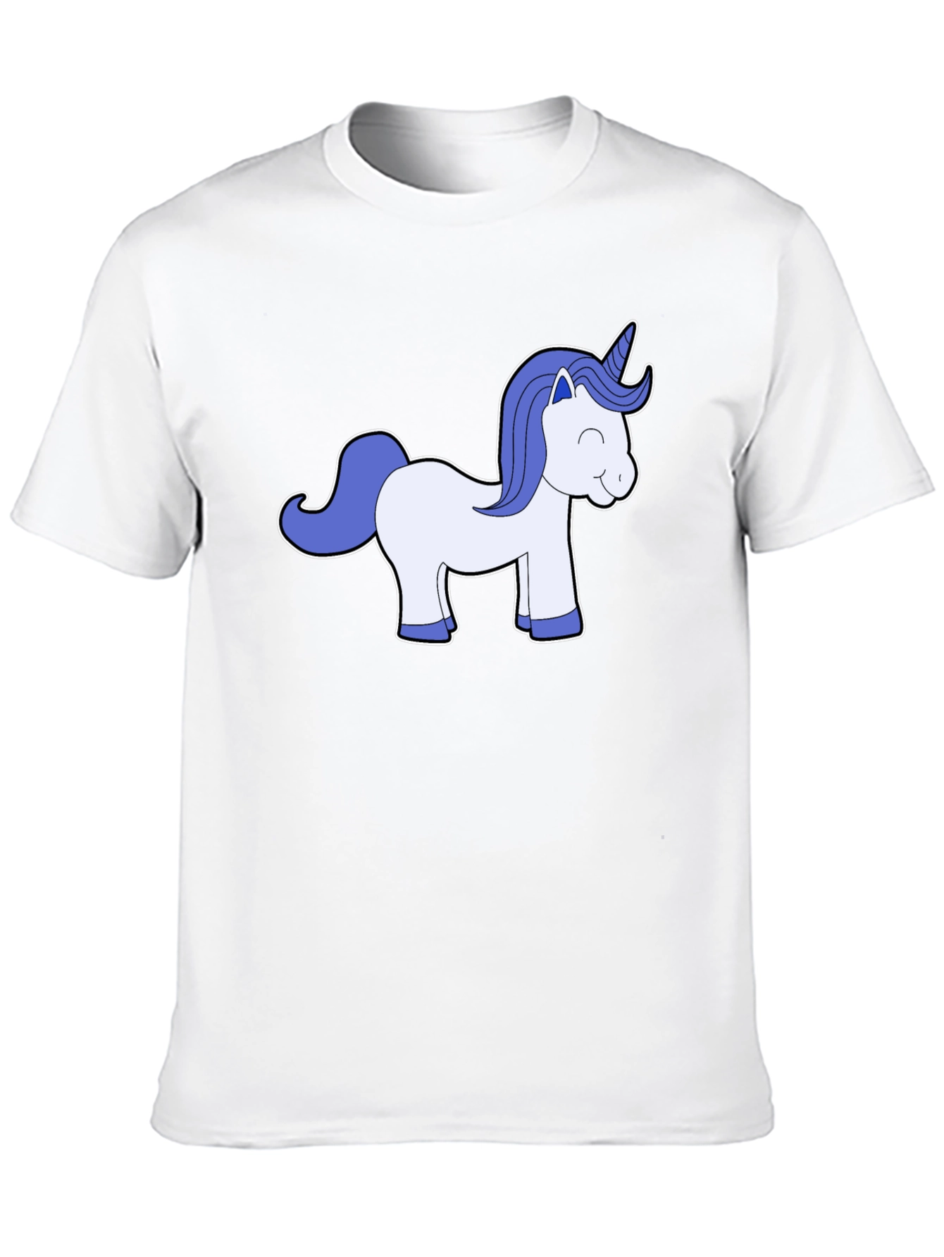 Black Unicorn Graphic Black Tee - Men's Casual T-Shirt view 10