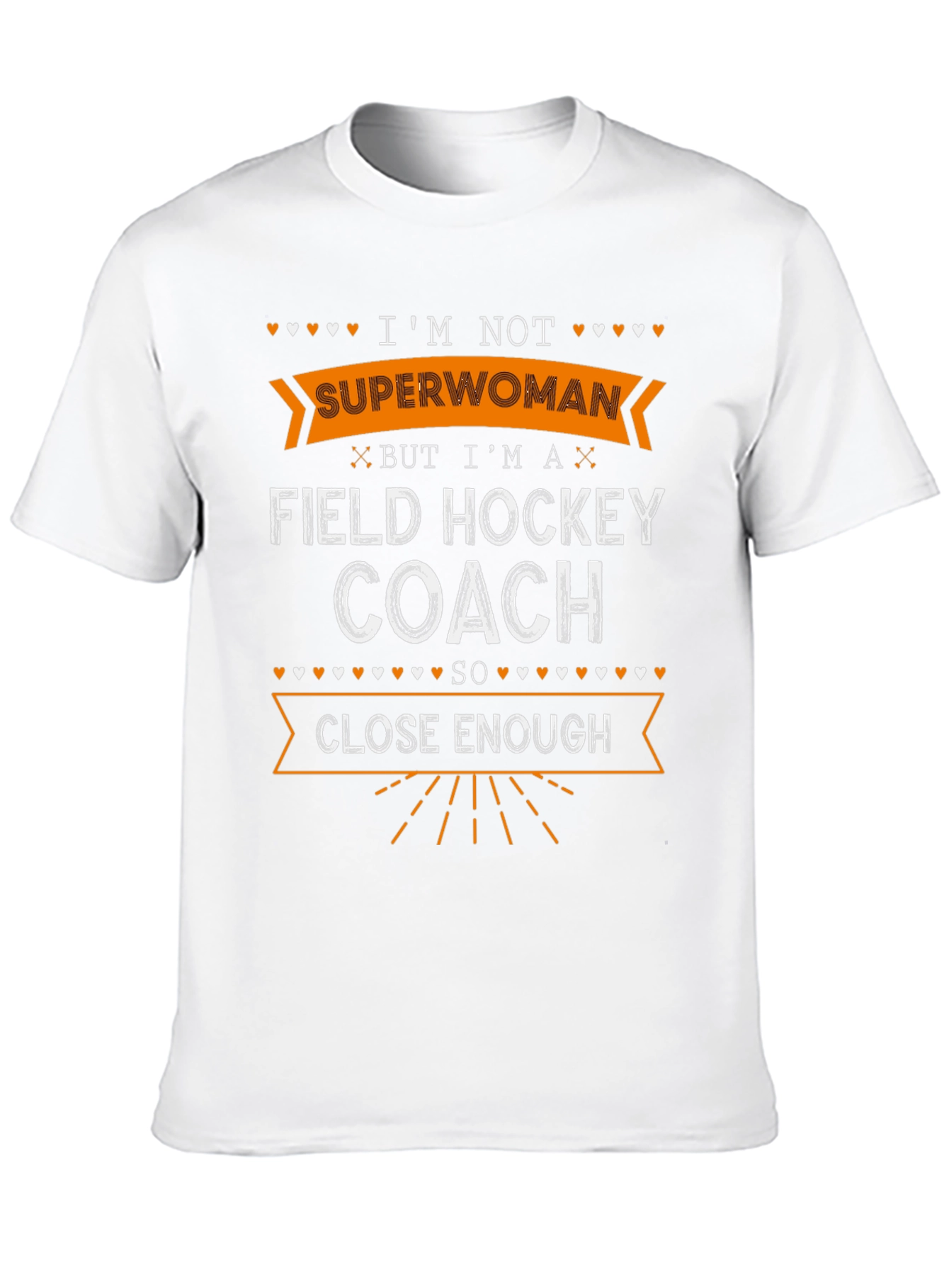 Black Field Hockey Coach T-Shirt - I'm Not Superwoman view 10