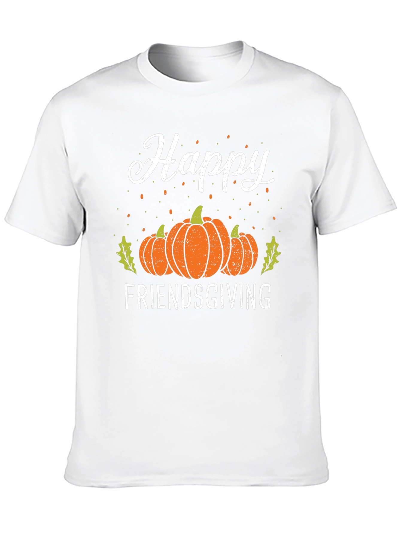 Black Happy Friendsgiving T-Shirt | Fall Harvest Pumpkin Tee view 10