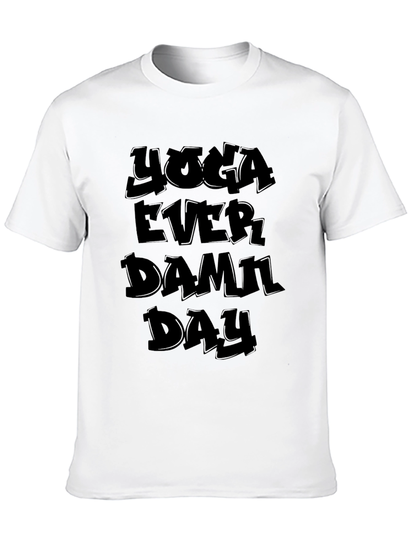 Black Yoga Every Damn Day - Black Graphic Tee view 10