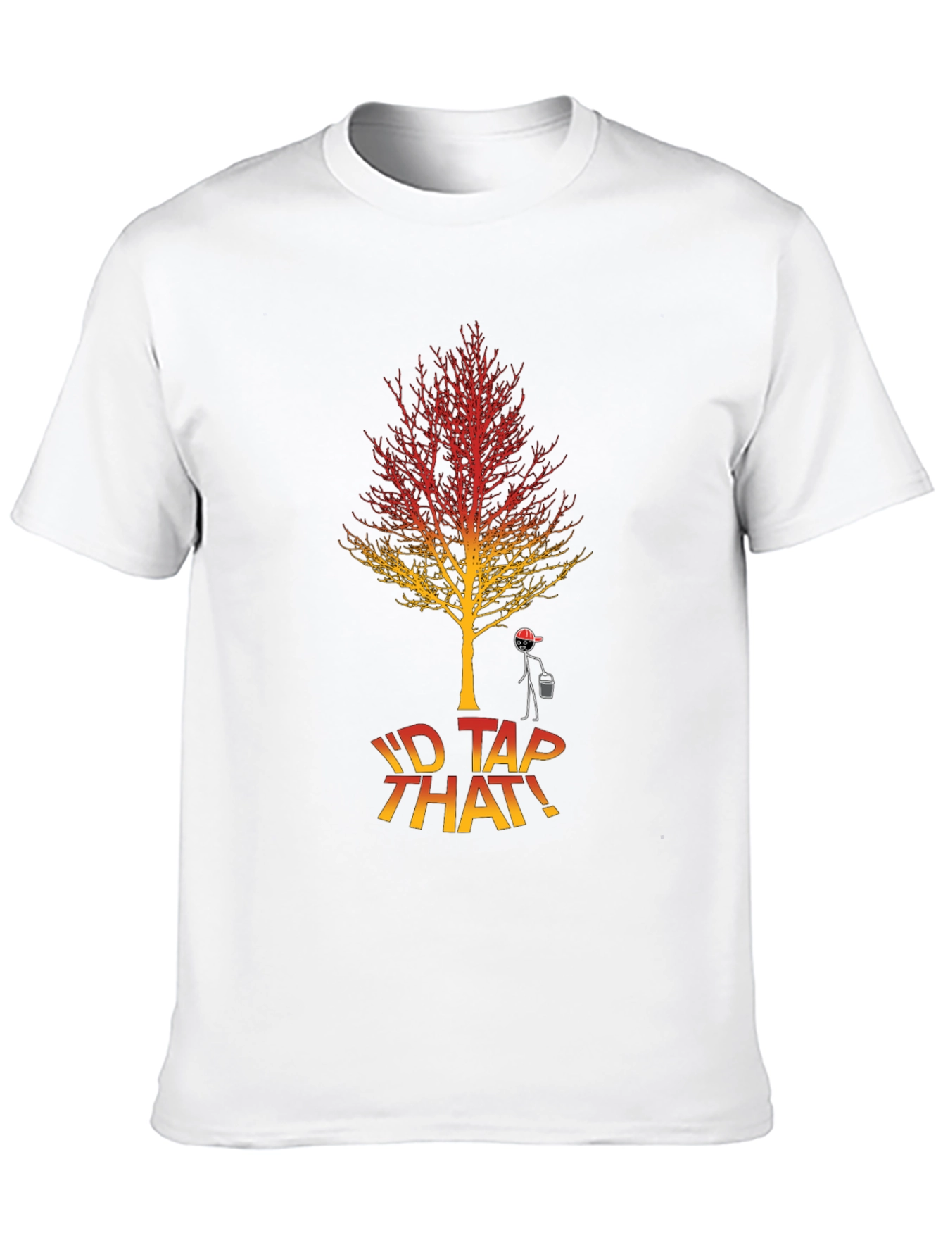 Black I'd Tap That Funny Maple Syrup Tree T-Shirt view 10