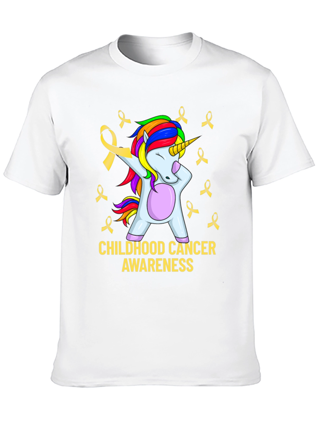 Childhood Cancer Awareness Unicorn T-Shirt - 10