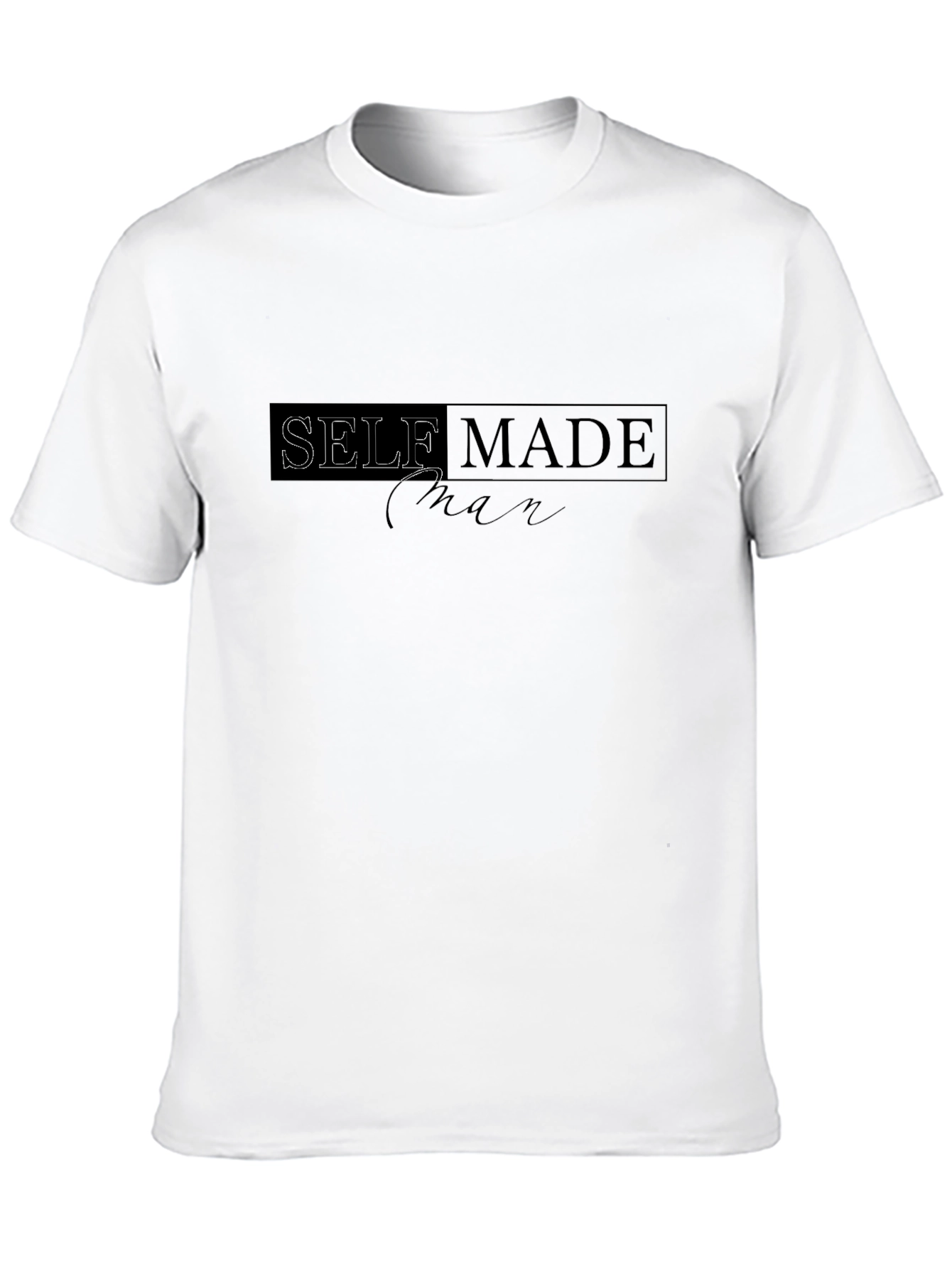 Black Self Made Man Black Graphic T-Shirt view 10
