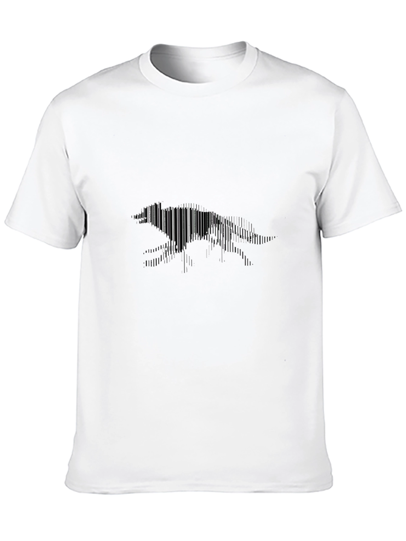 Black Barcode Jaguar Black T-Shirt - Modern Style view 10