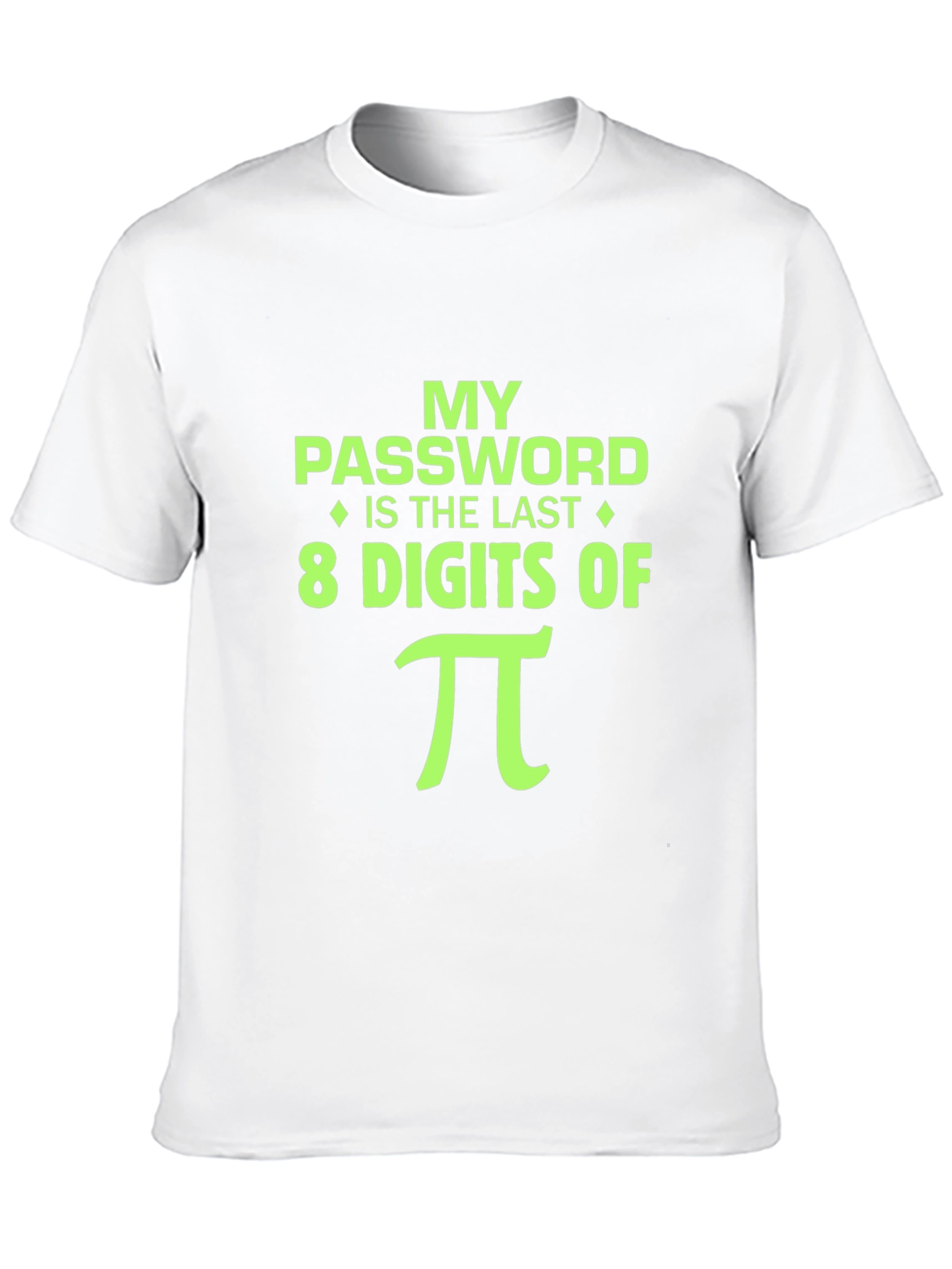 Black My Password is Pi Funny Math T-Shirt view 10