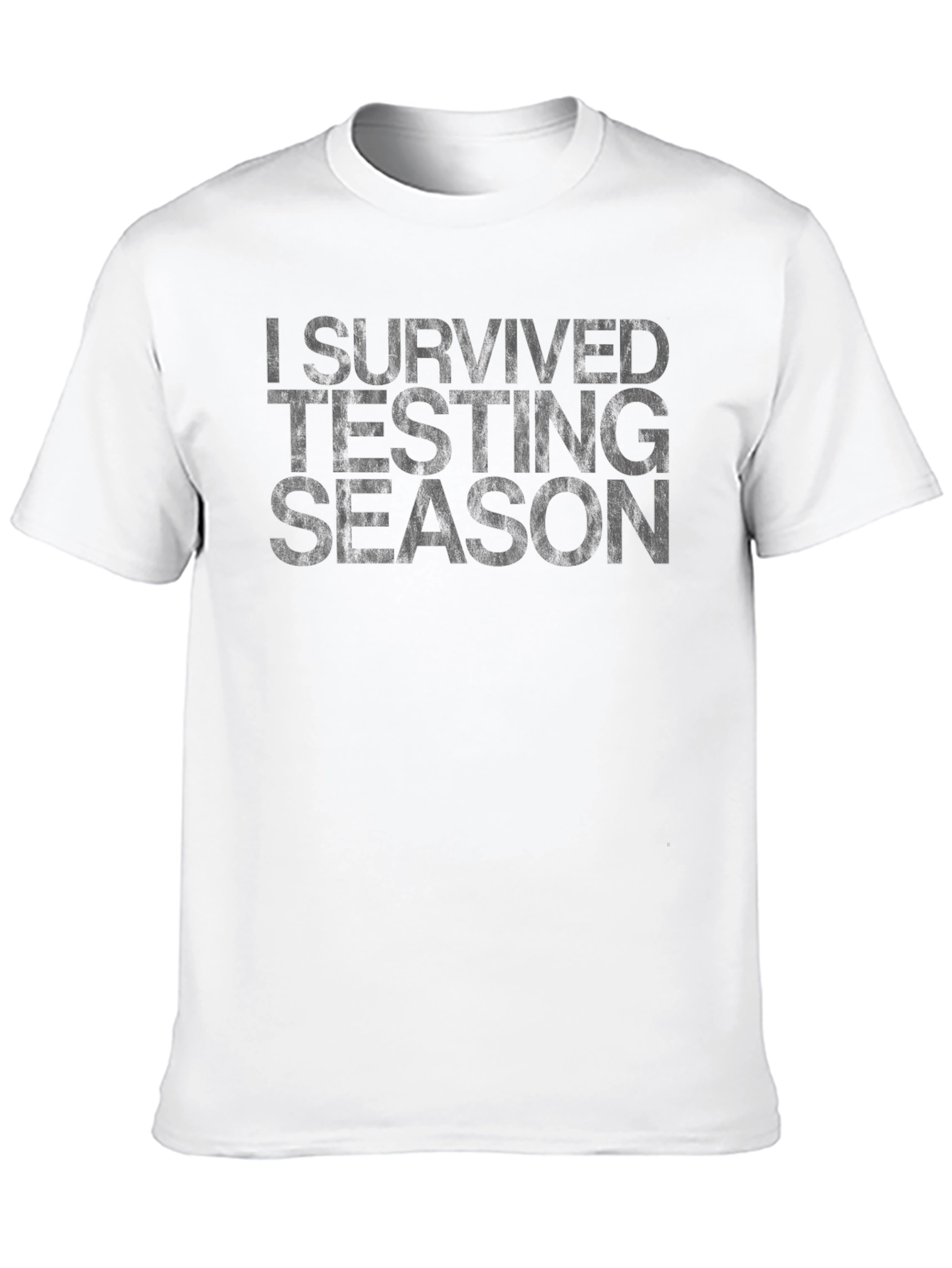 Black I Survived Testing Season Graphic T-Shirt view 10