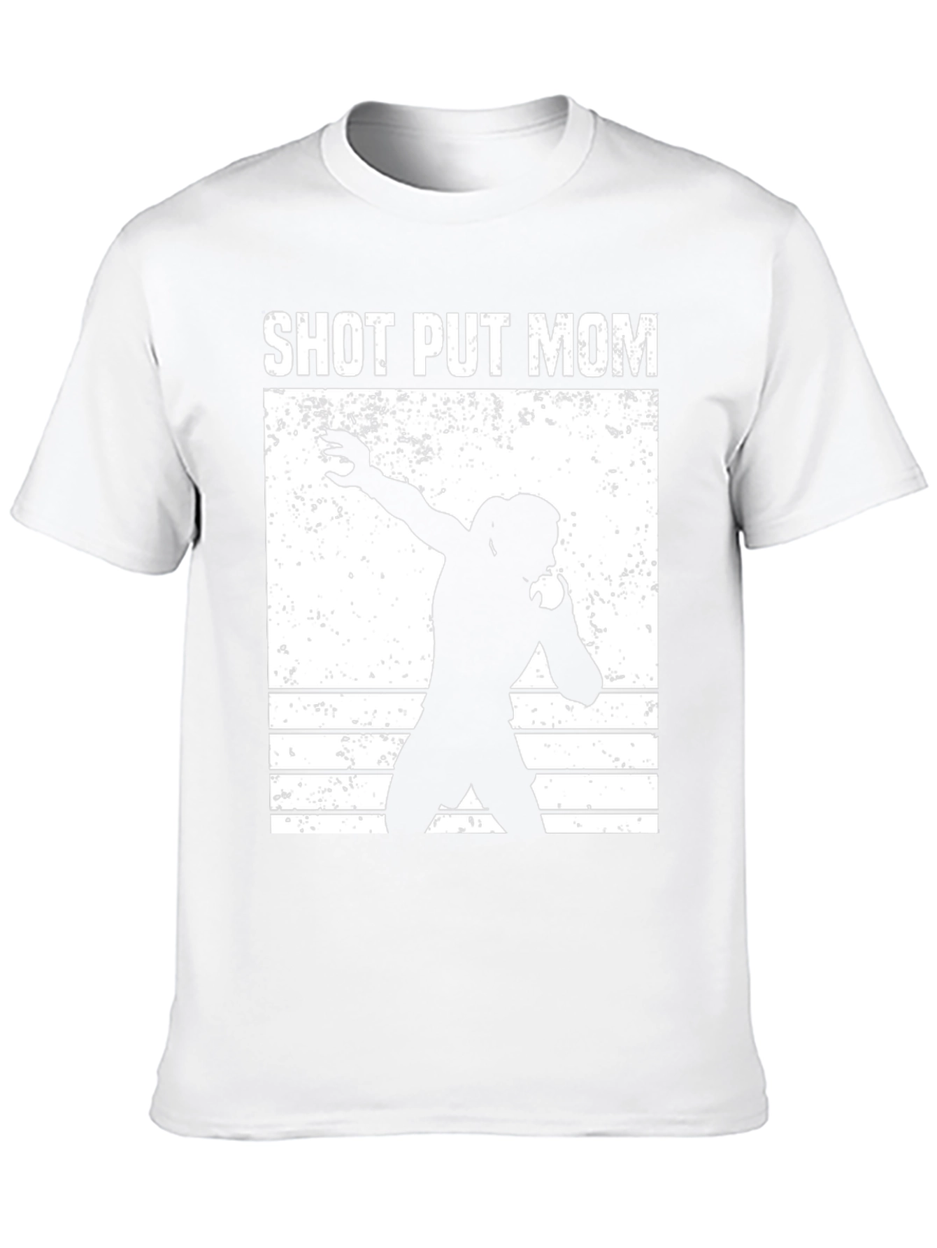 Black Shot Put Mom Black T-Shirt view 10