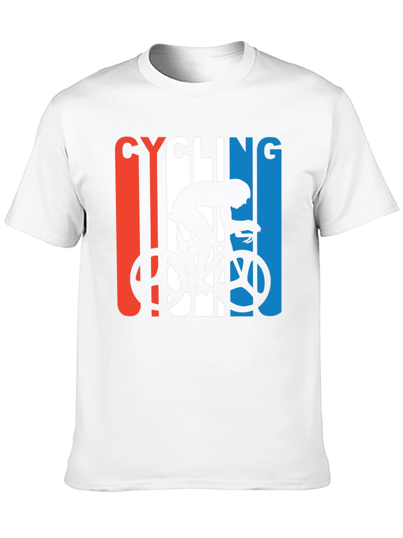 Black Cycling Silhouette Graphic T-Shirt view 10