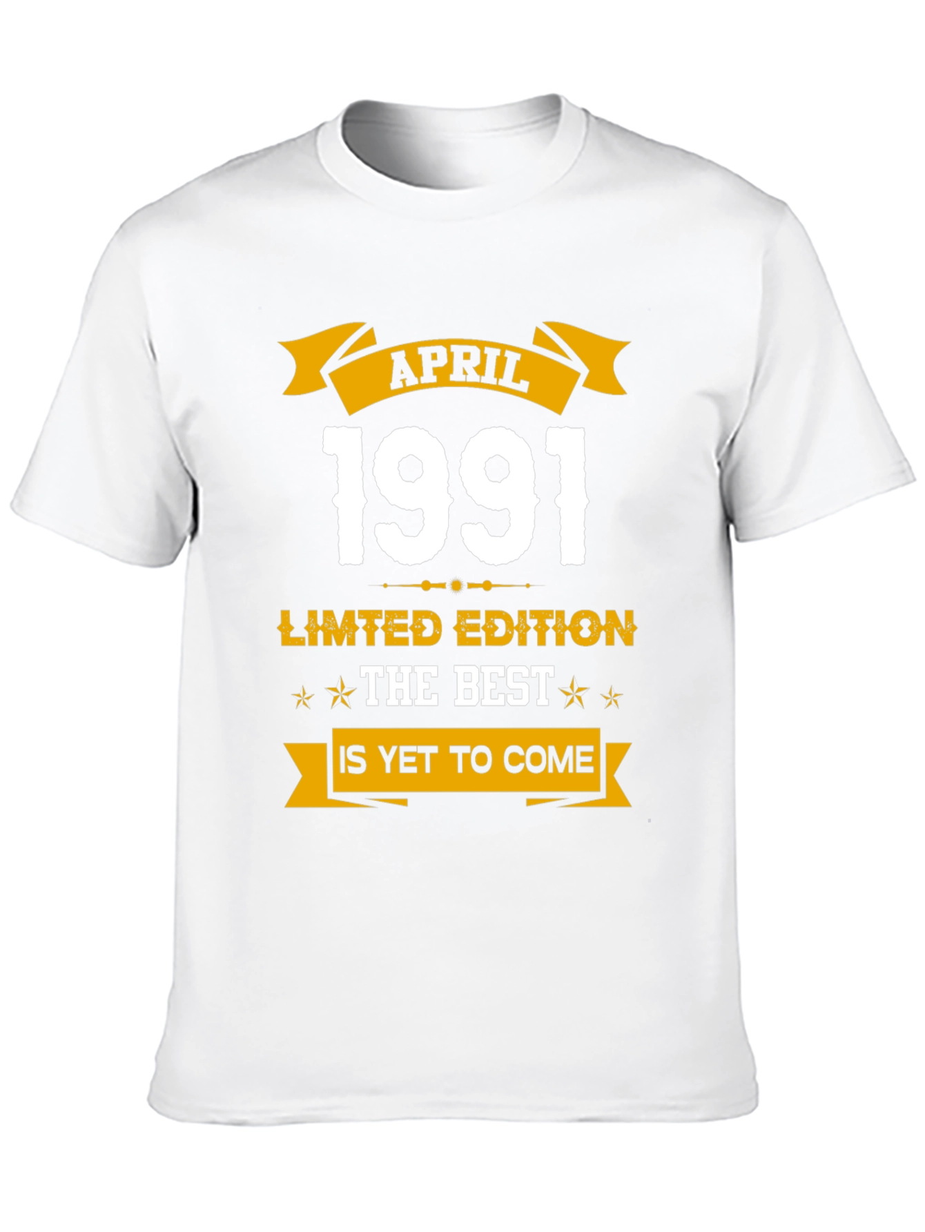 Black April 1991 Limited Edition Birthday T-Shirt view 10