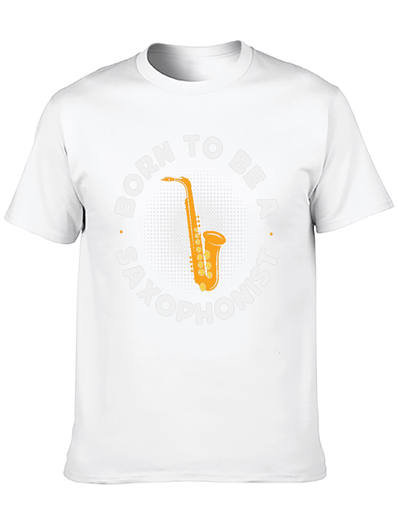 Black Born to Be a Saxophonist T-Shirt view 10