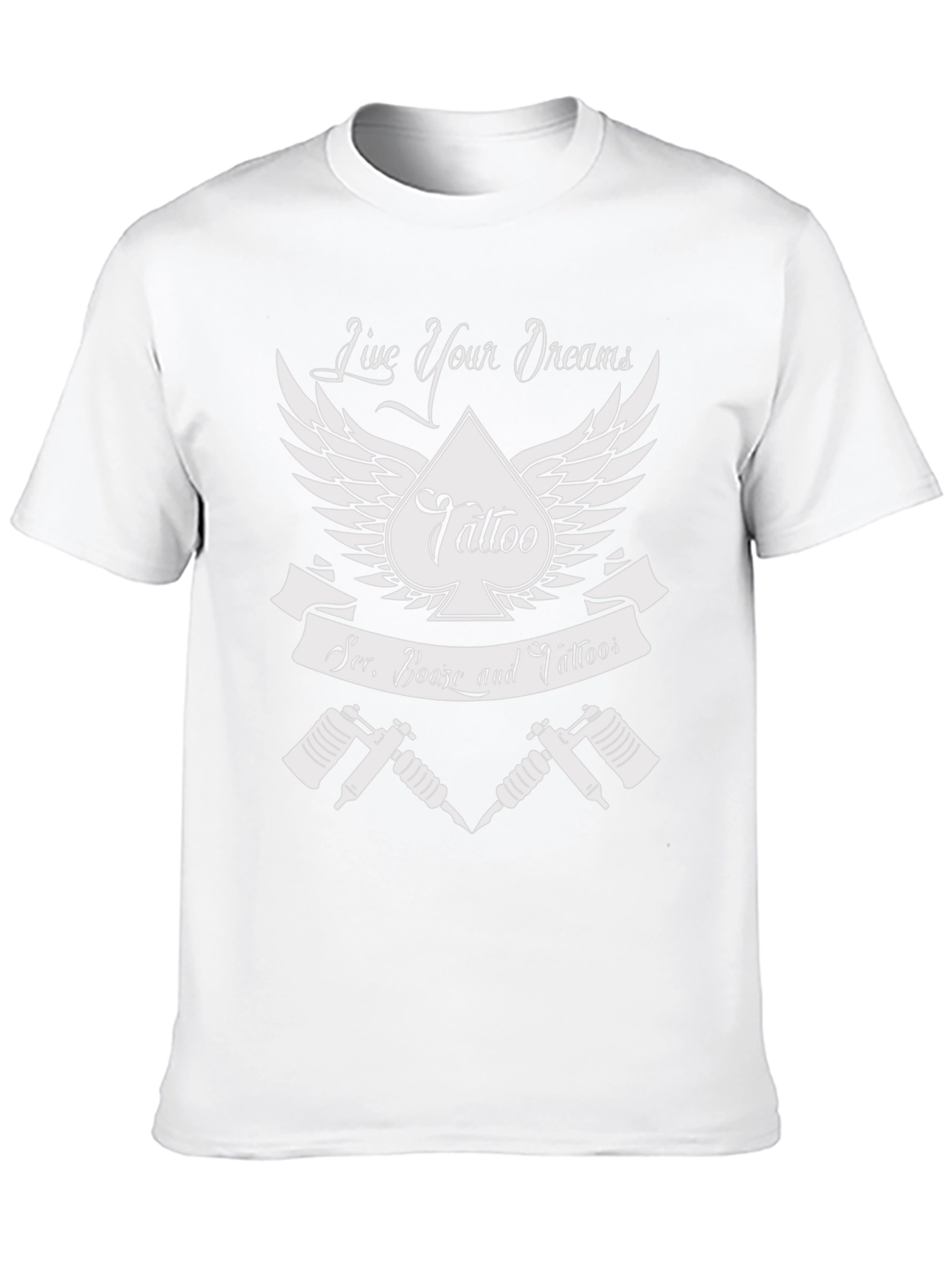 Live Your Dreams Tattoo T-Shirt - Ser. Booze and Tattoos! - 10