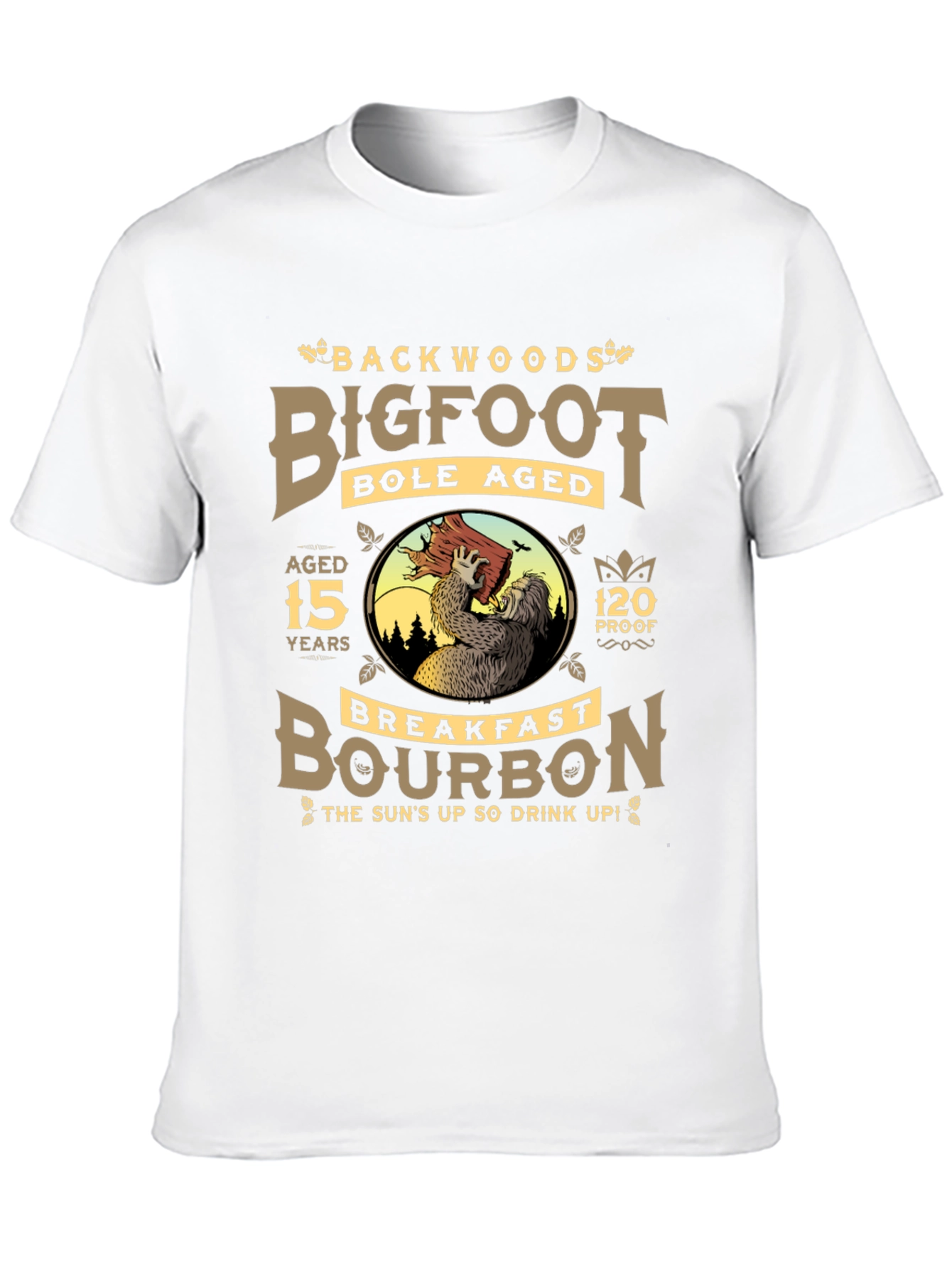 Black Backwoods Bigfoot Bourbon Black T-Shirt view 10