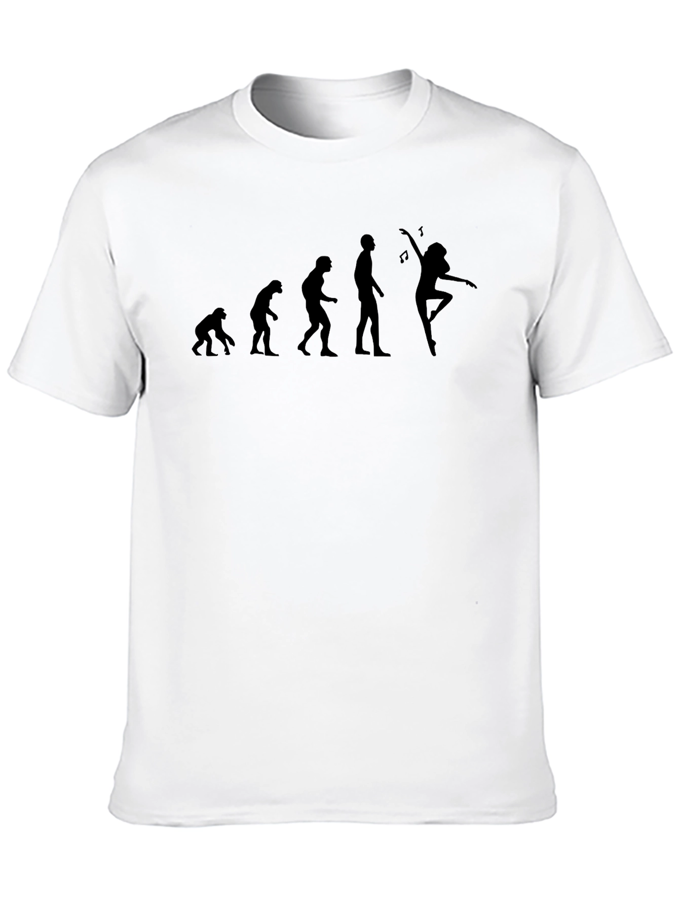 Black Evolution of Dance T-Shirt - Black Cotton Tee view 10