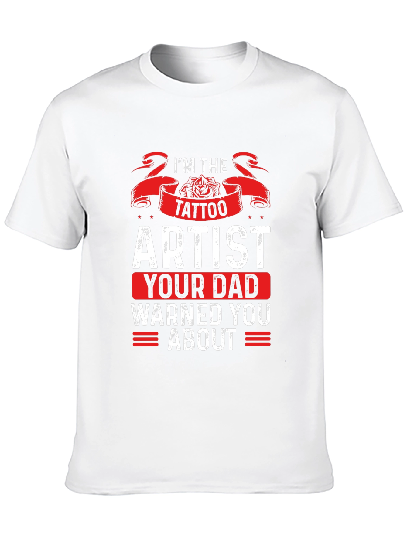 Black Tattoo Artist Novelty Graphic T-Shirt view 10