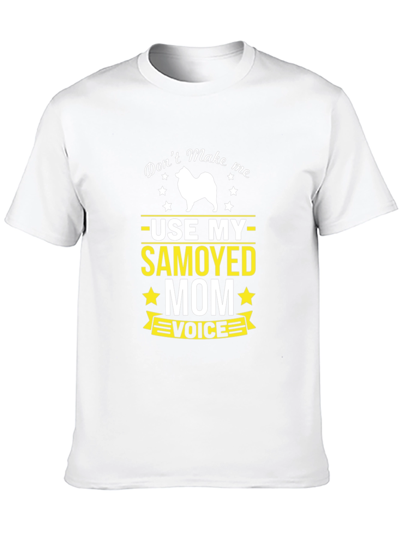 Black Samoyed Mom Voice T-Shirt - Funny Dog Lover Tee view 10