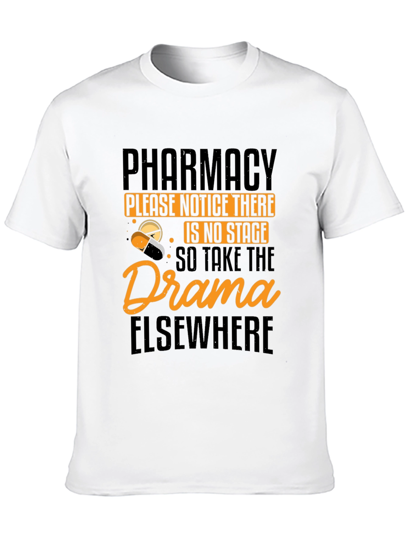 Black Pharmacy No Drama T-Shirt view 10