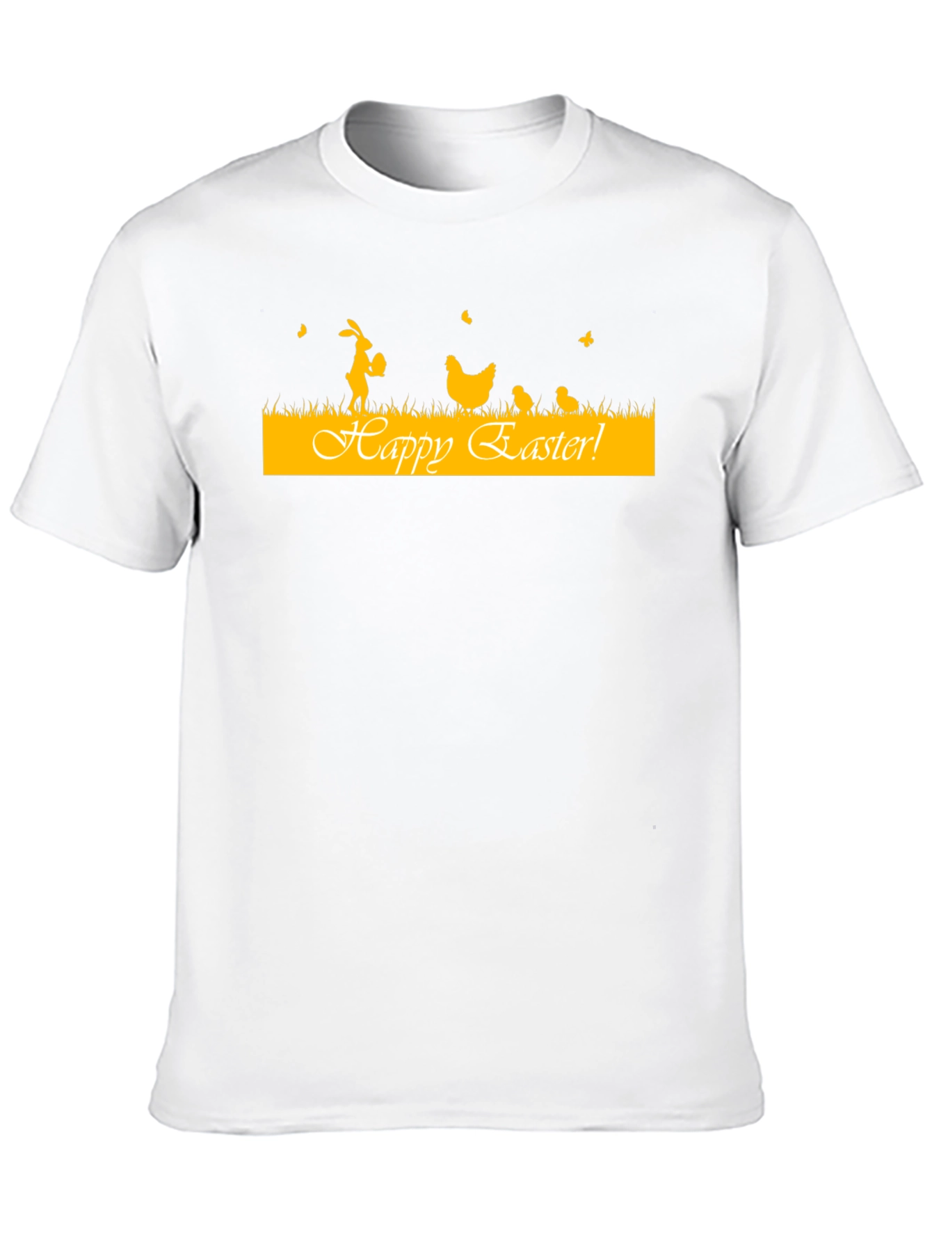 Camiseta Negra con Diseño de Pascua
