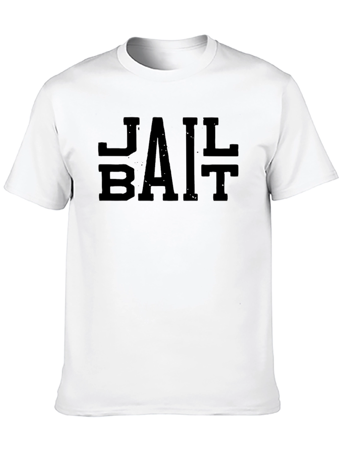 Black Edgy Black Jail Bait Graphic T-Shirt view 10