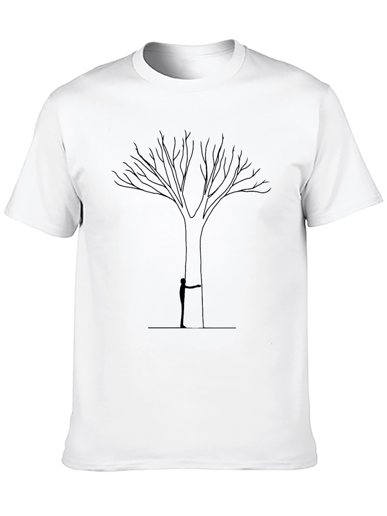 Black Unique Tree Graphic Tee - Mens Black T-Shirt view 10