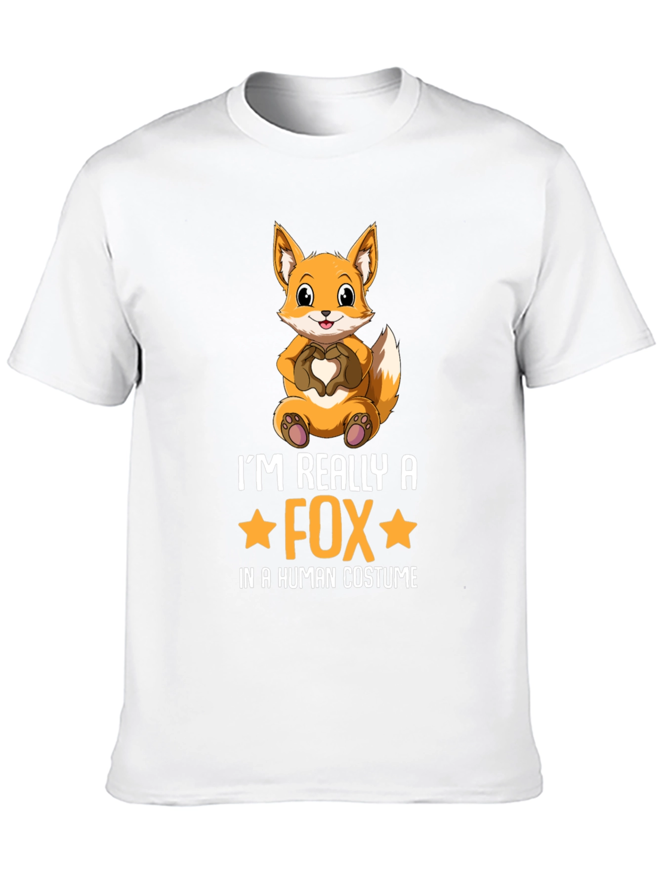 Black I'm Really a Fox T-Shirt view 10