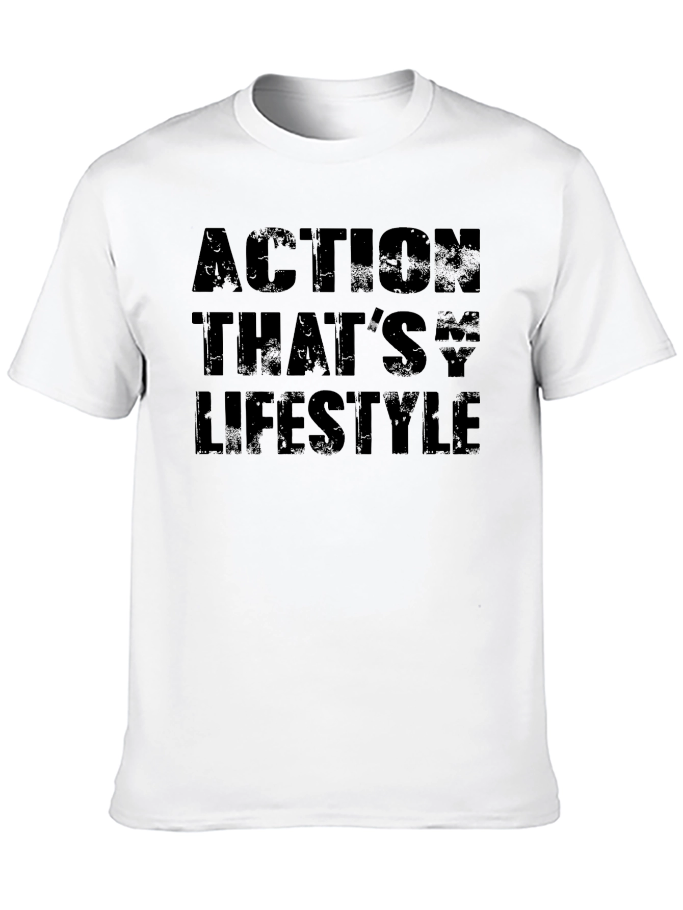 Black Action Lifestyle Black Graphic Tee view 10