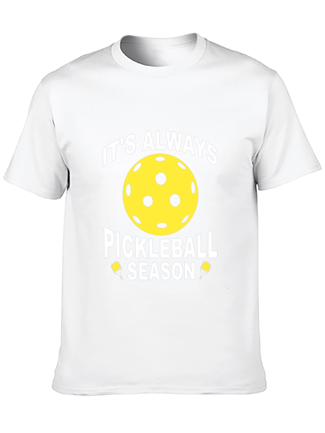 Black It's Always Pickleball Season T-Shirt view 10