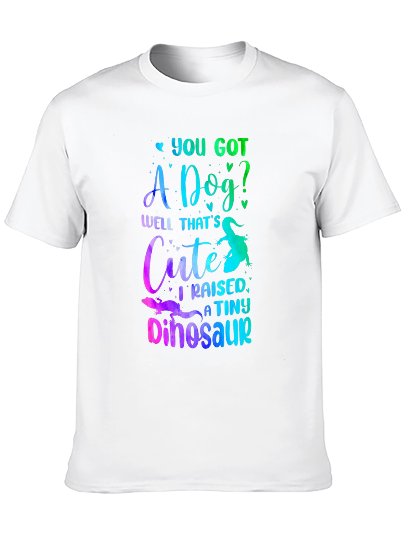 Black Funny Lizard Owner T-Shirt: I Raised a Tiny Dinosaur view 10