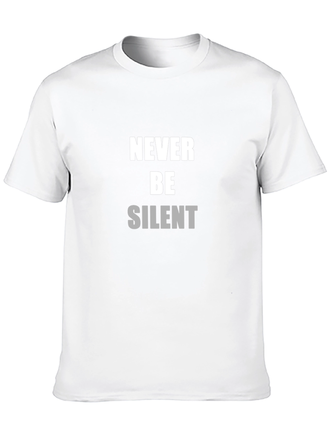 Black Never Be Silent Black T-Shirt view 10