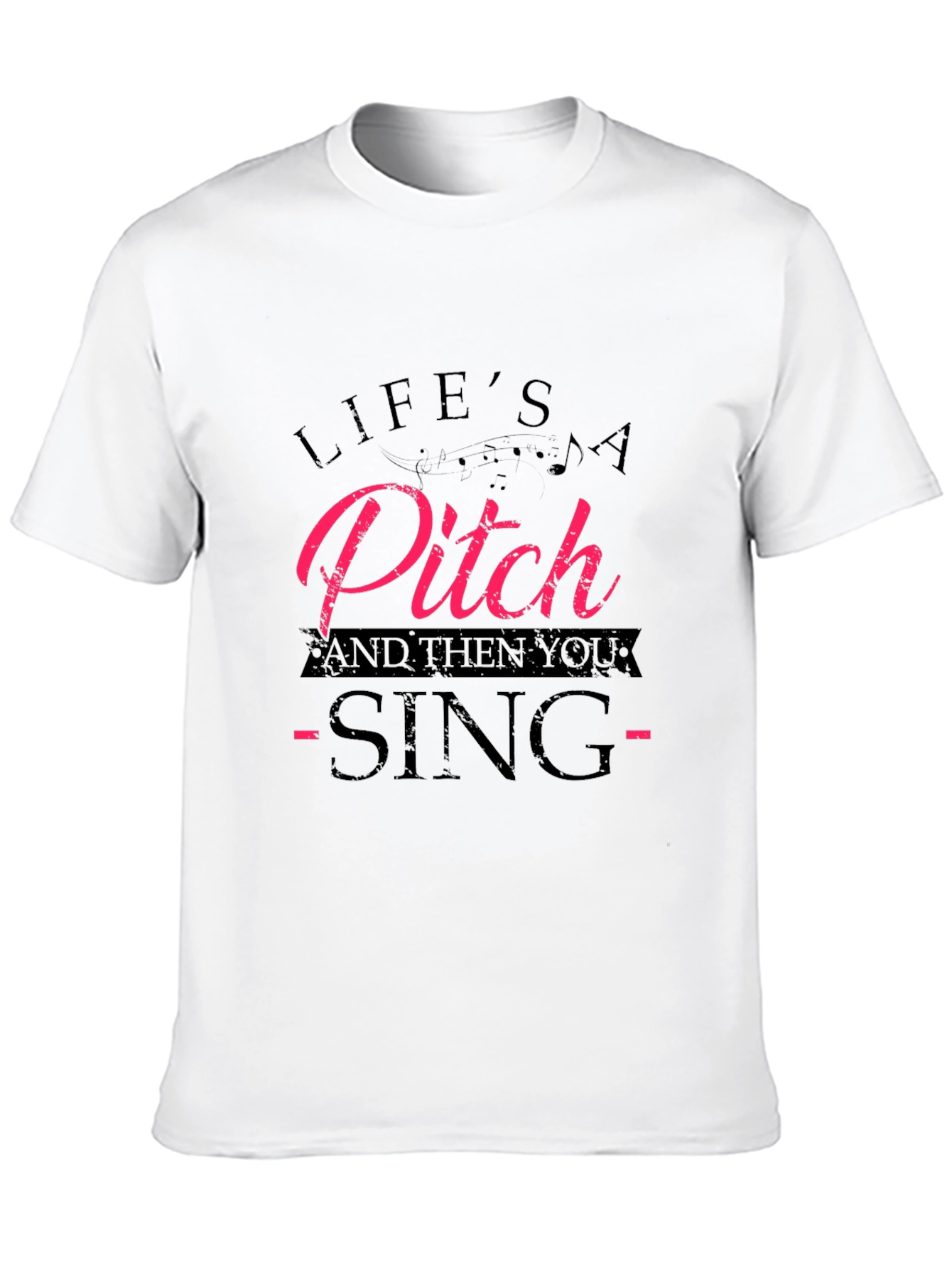 Black Life's a Pitch T-Shirt - Funny Music Tee view 10