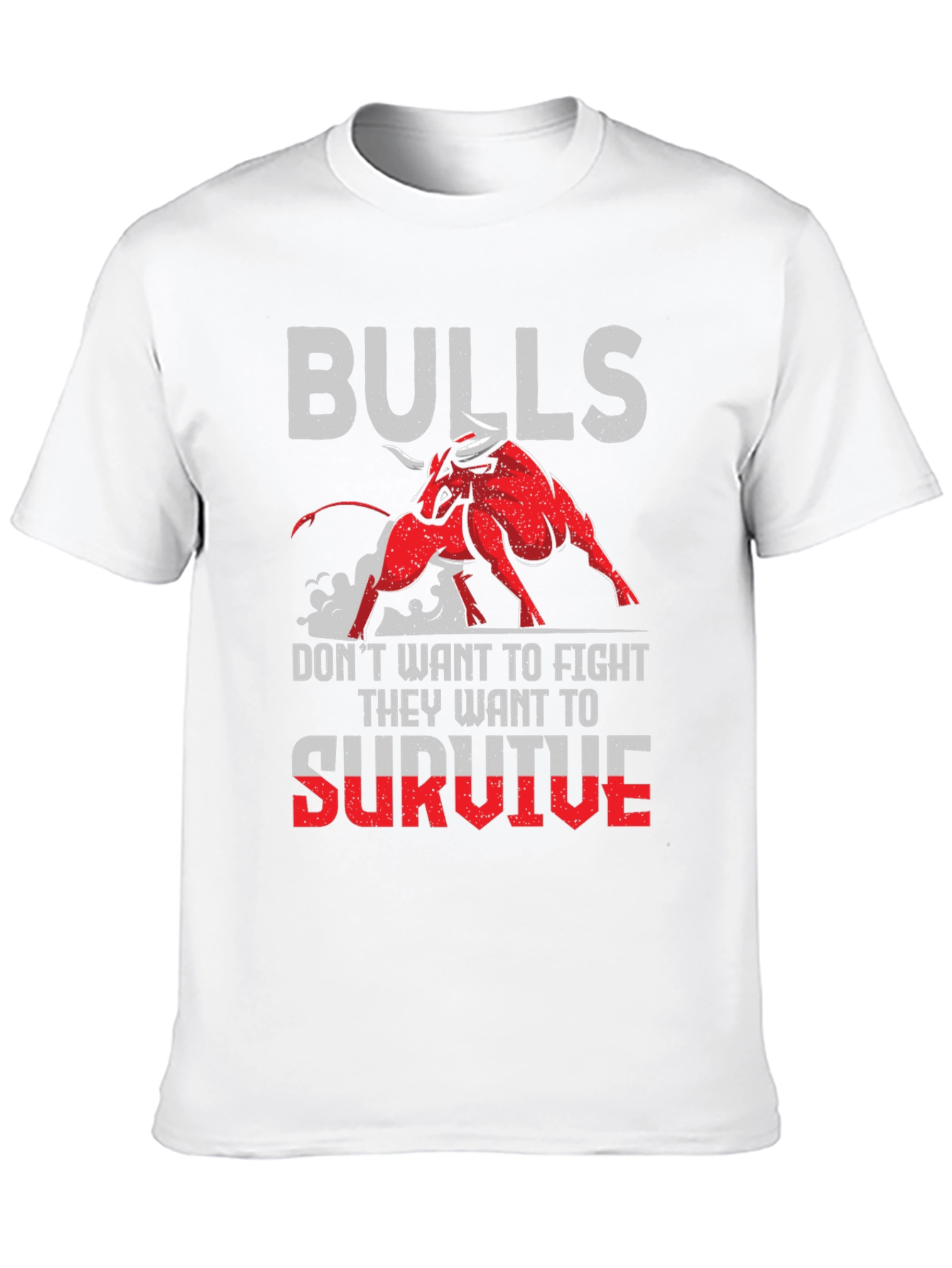 Black Bulls Graphic Print Black T-Shirt view 10