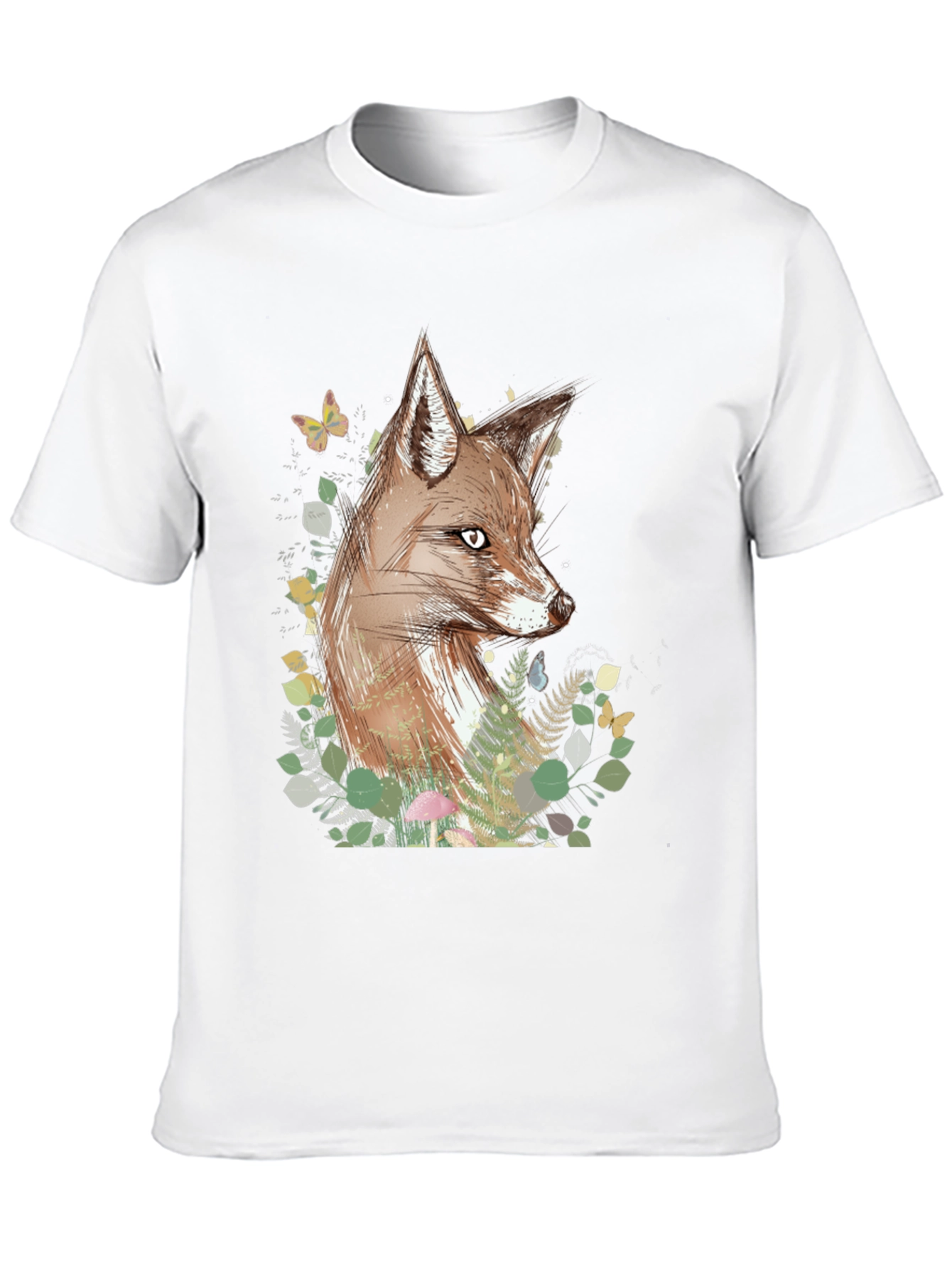 Black Fox Graphic Print Black T-Shirt view 10