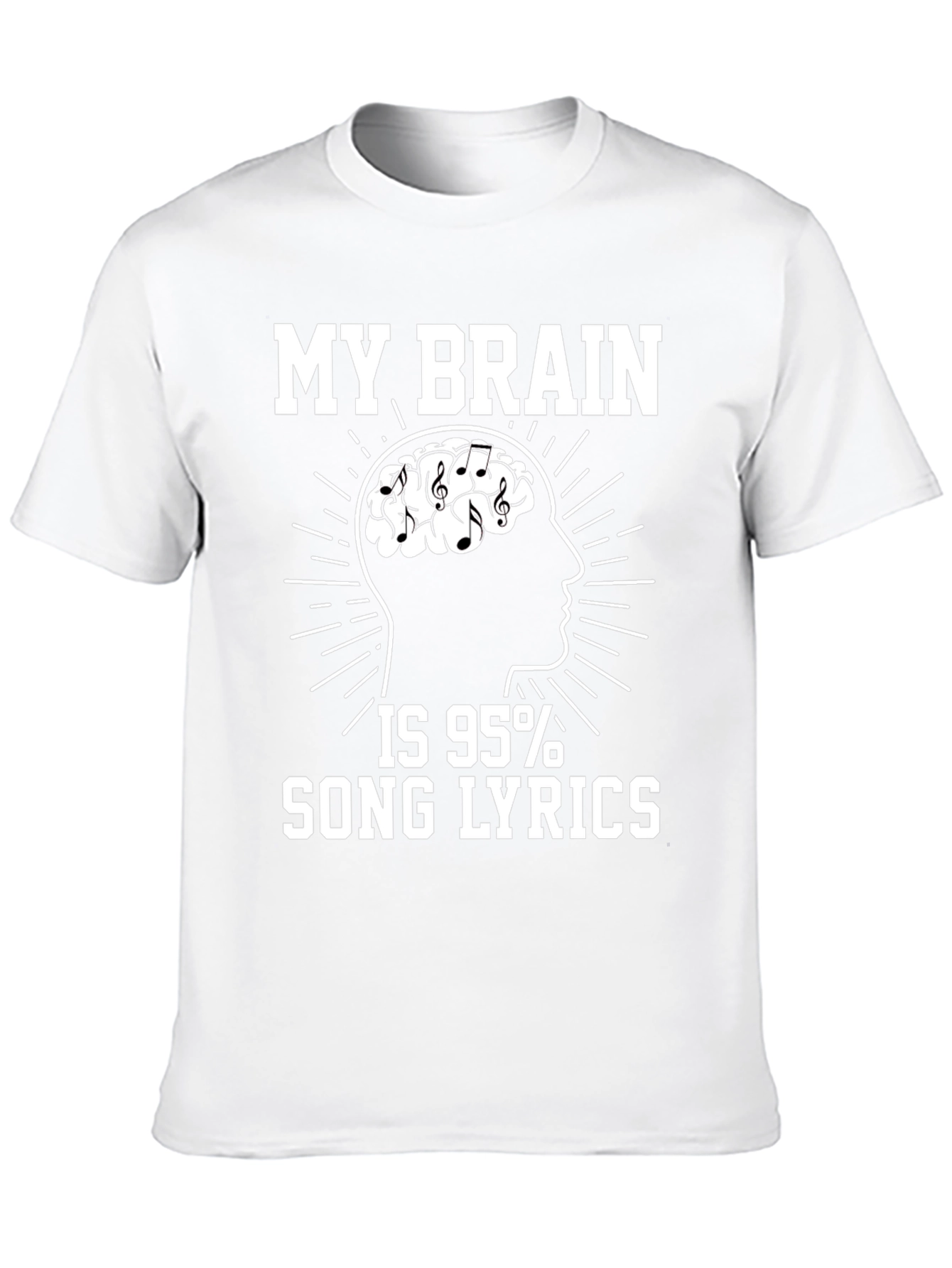 Black My Brain Song Lyrics T-Shirt view 10
