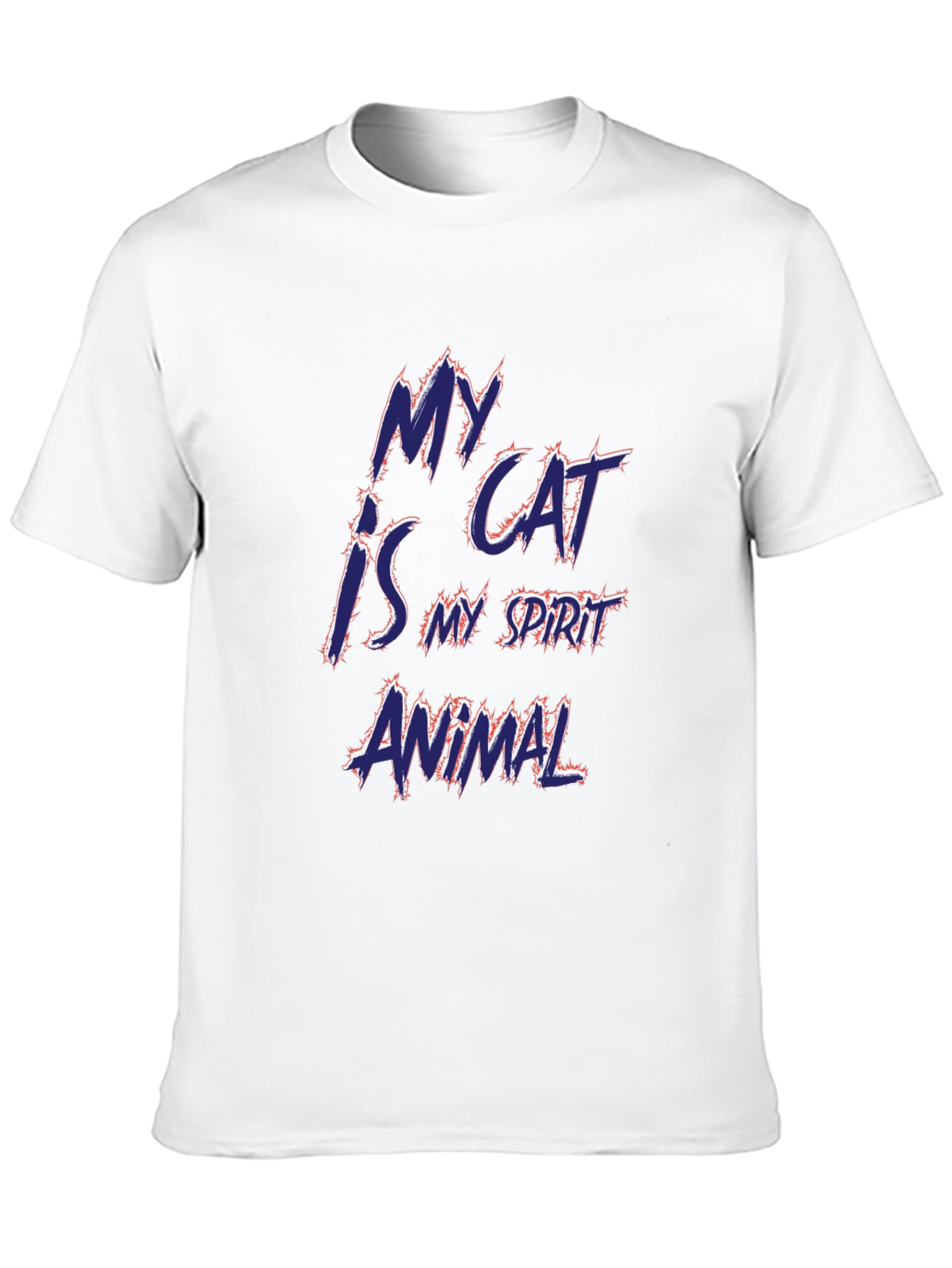 Black My Cat is My Spirit Animal Graphic Tee view 10