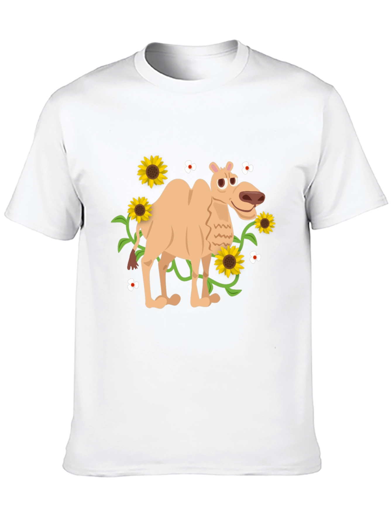 Black Camel and Sunflowers Graphic Tee view 10