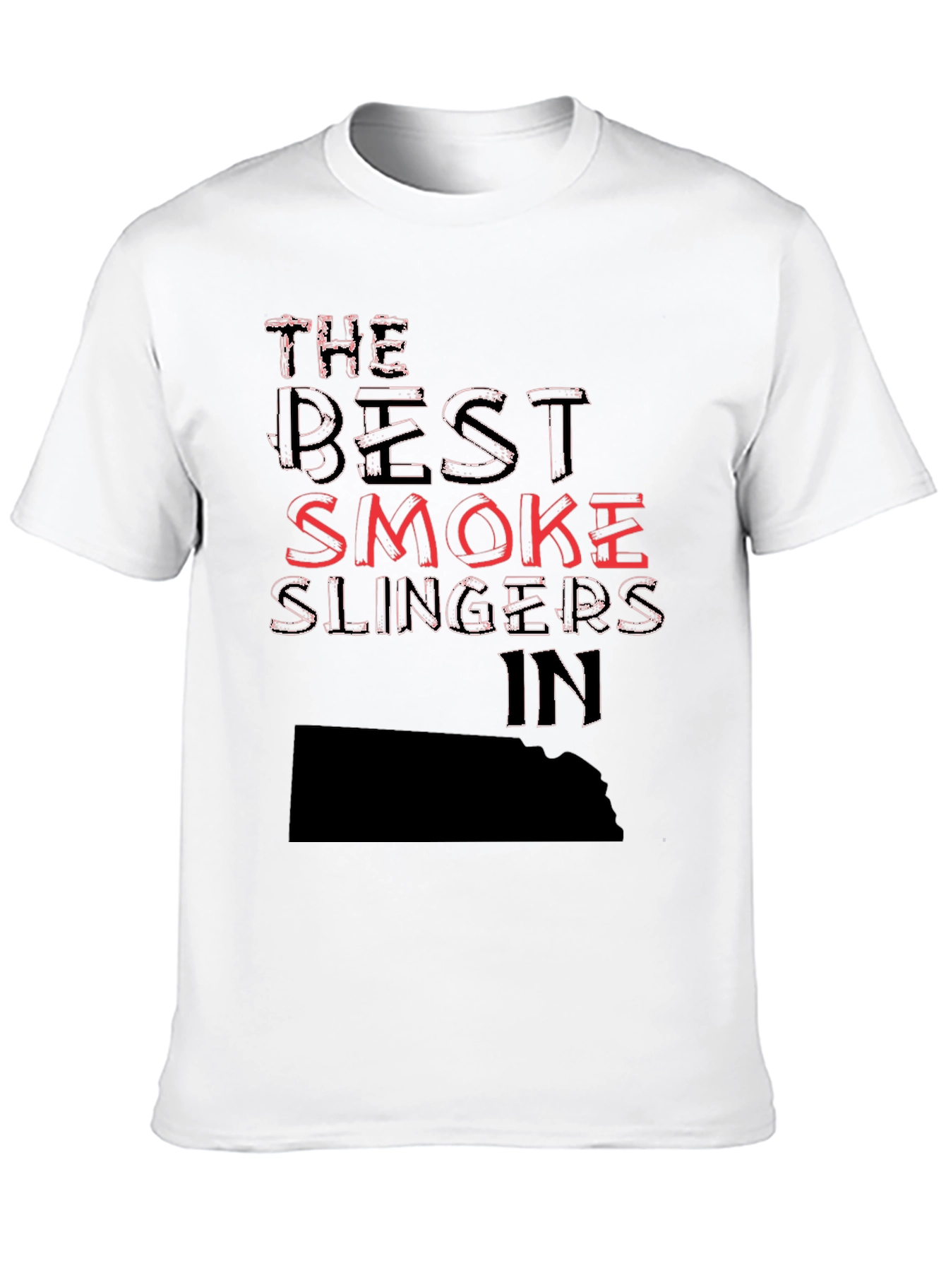 Black Best Smoke Slingers T-Shirt Novelty Graphic Tee view 10