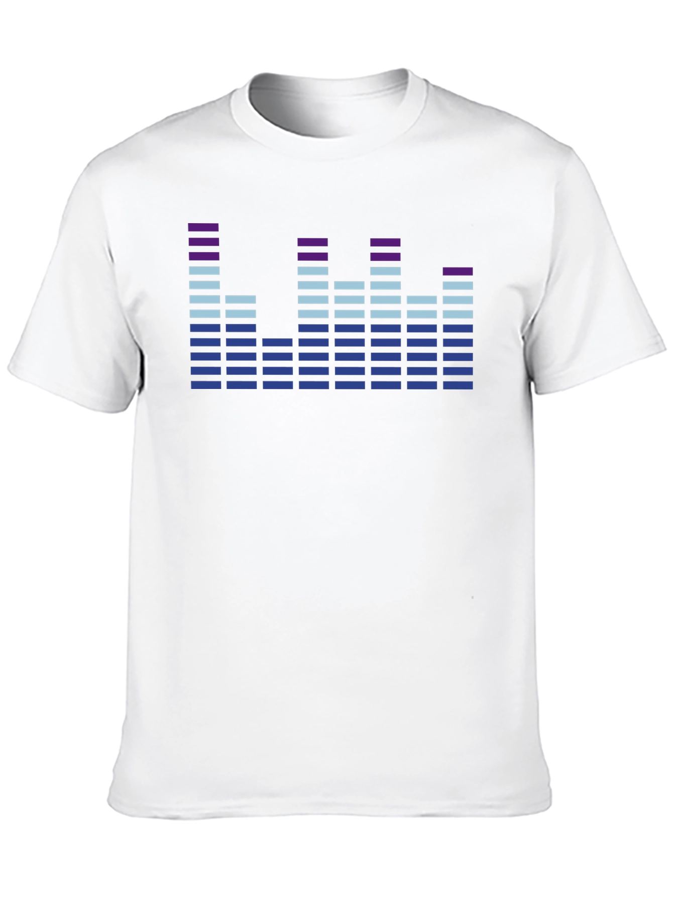 Black Sound Wave Graphic Tee - Modern Music Lover T-Shirt view 10