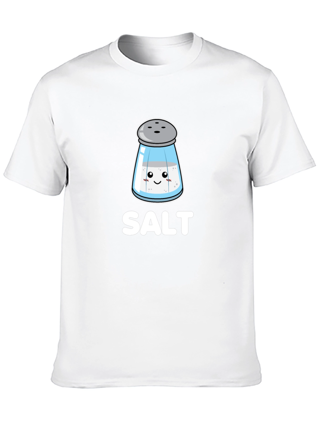 Black Cute Salt Shaker Graphic Tee - Black Cotton view 10
