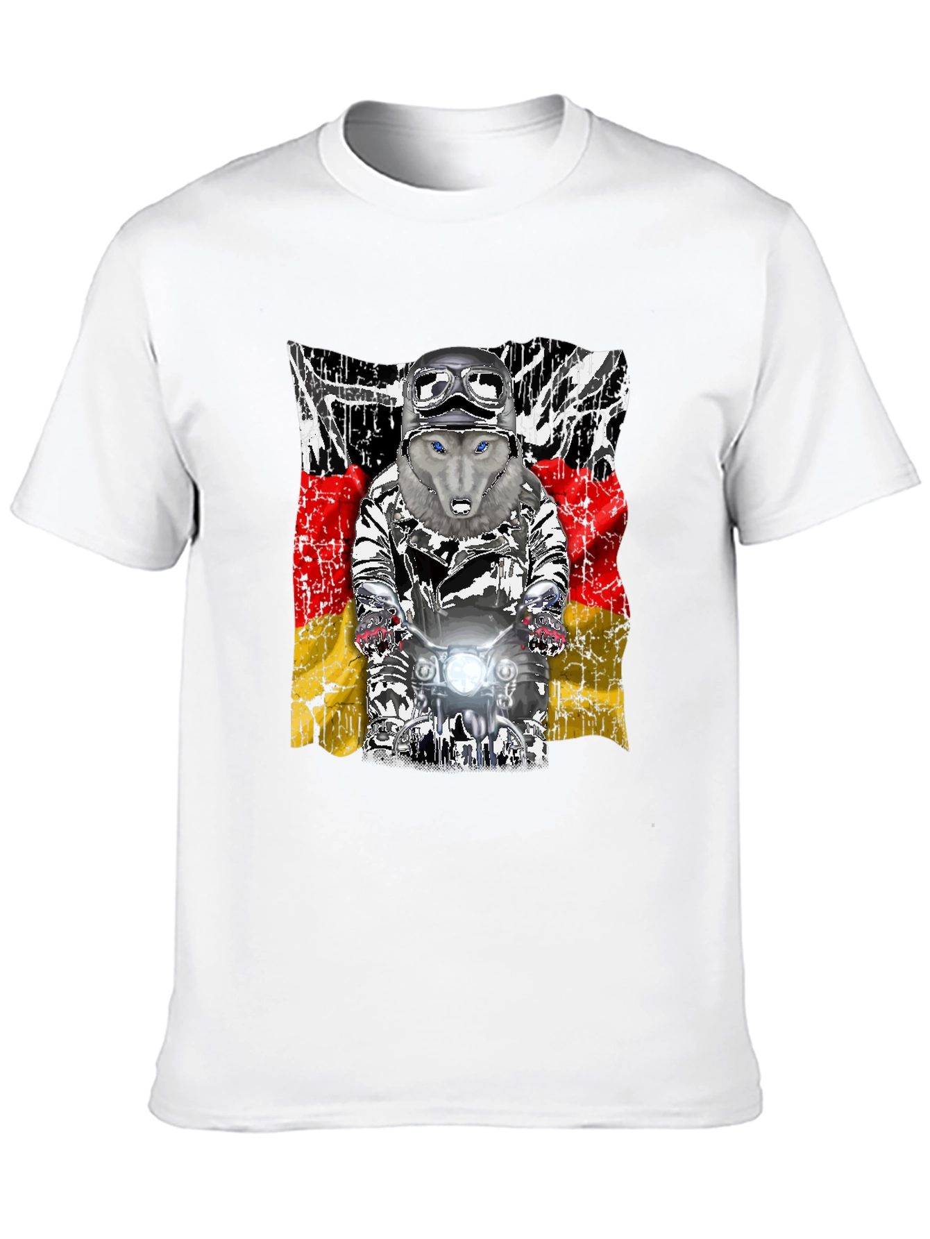 Wolf Rider T-Shirt - German Flag Design - 10