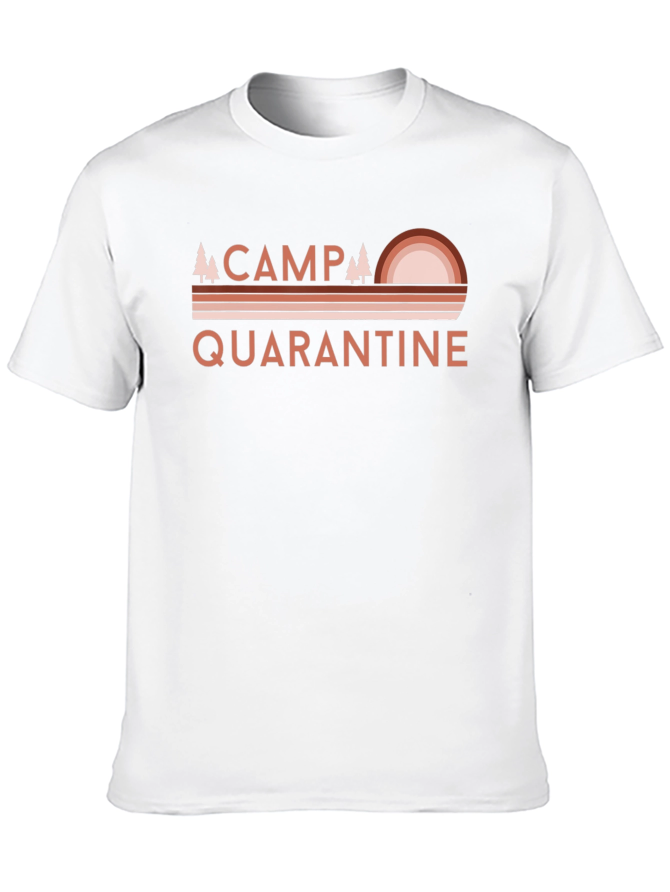 Black Camp Quarantine T-Shirt - Retro Camping Graphic Tee view 10