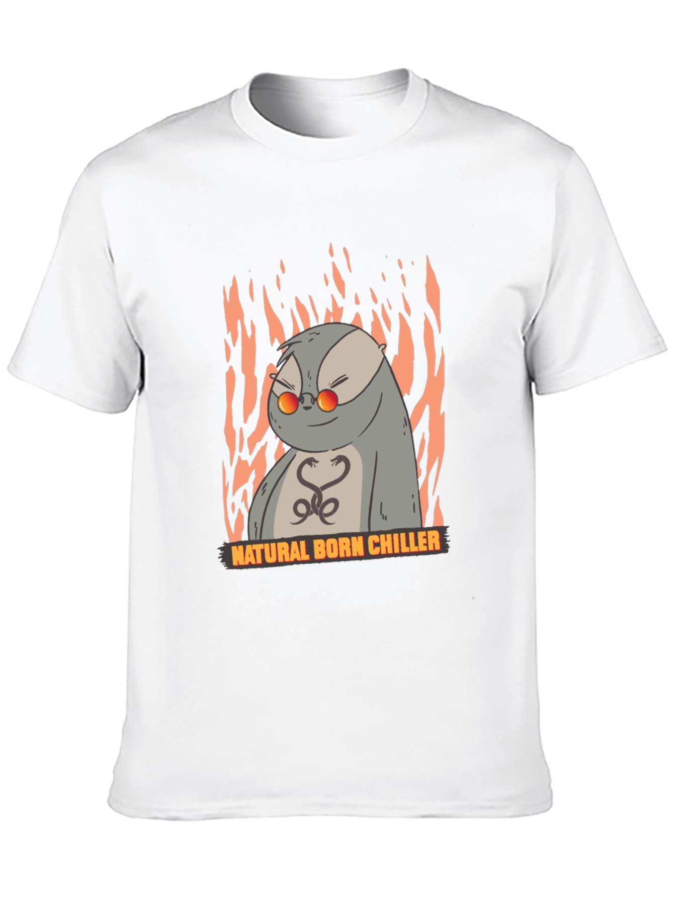 Black Natural Born Chiller Otter Graphic T-Shirt view 10