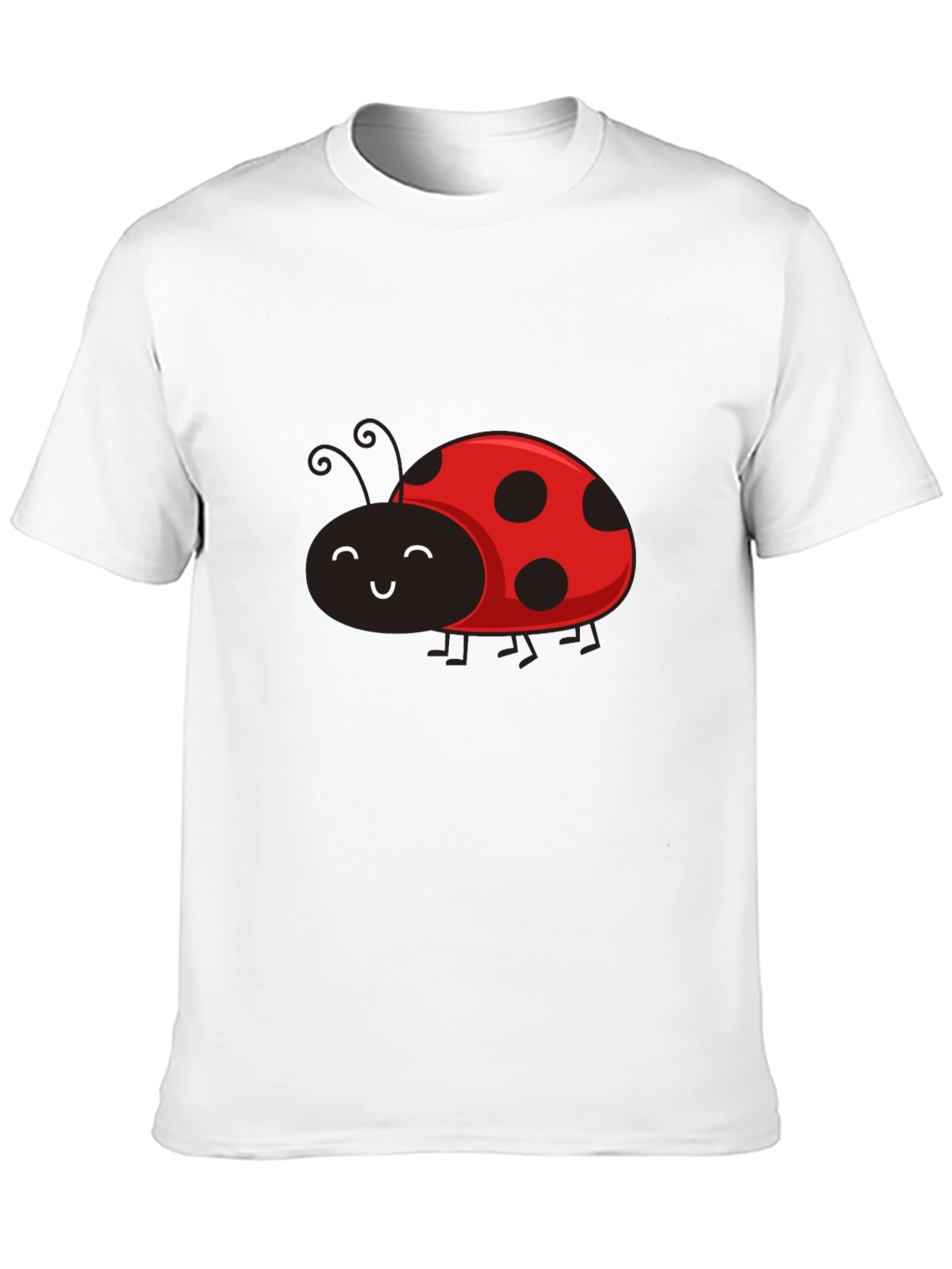 Black Ladybug Graphic Tee - Soft Cotton Blend view 10