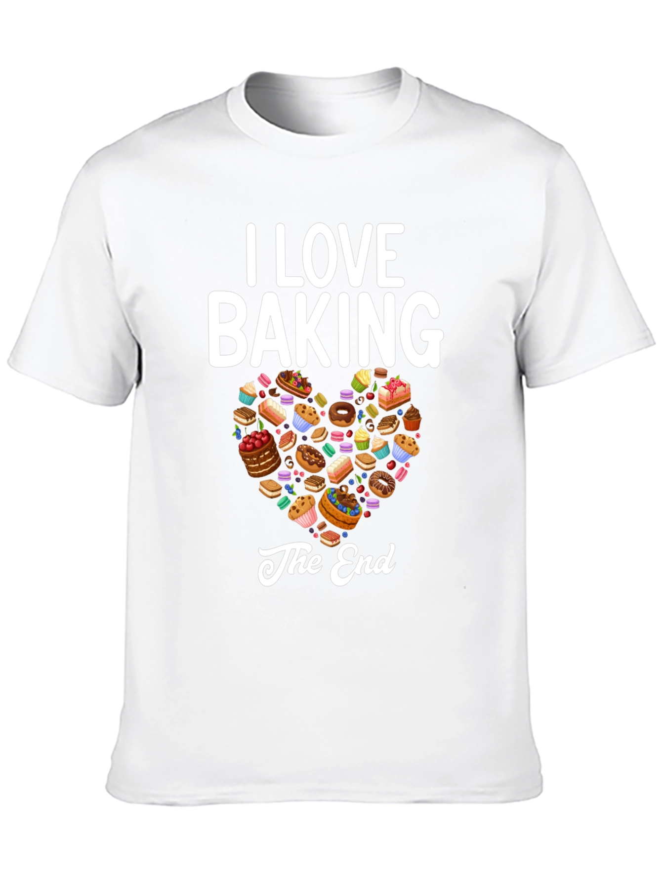 Black I Love Baking Graphic T-Shirt view 10