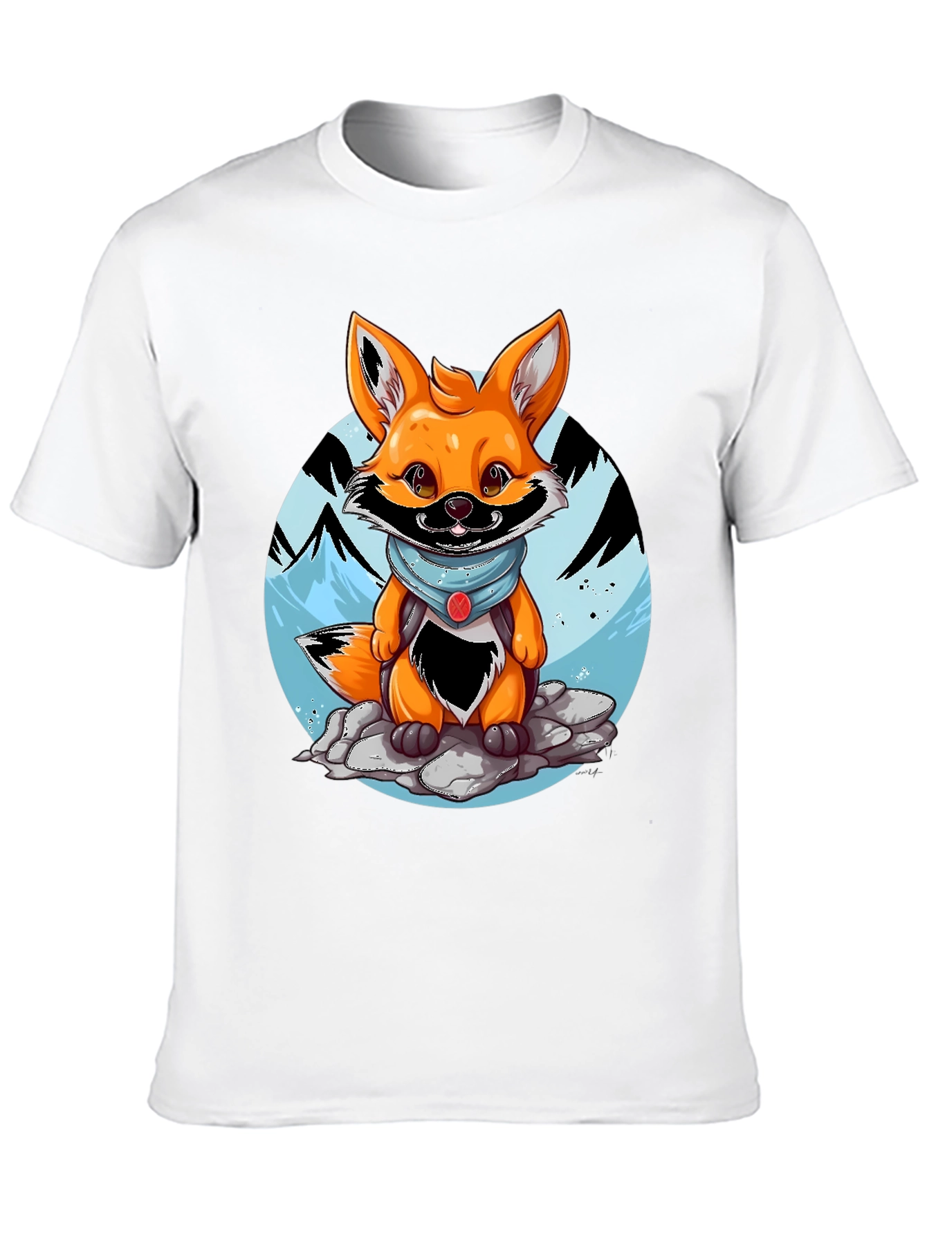 Black Cartoon Fox Graphic Tee - Adventure Ready! view 10