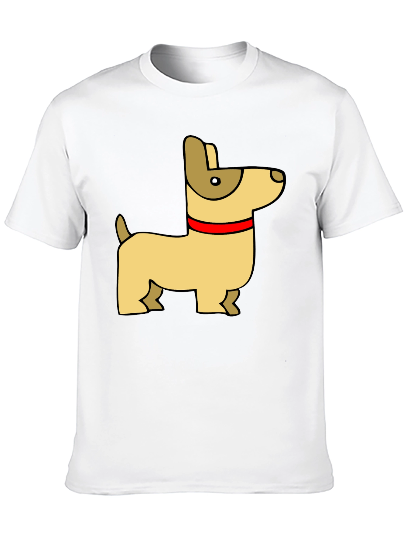 Black Cartoon Dog T-Shirt view 10