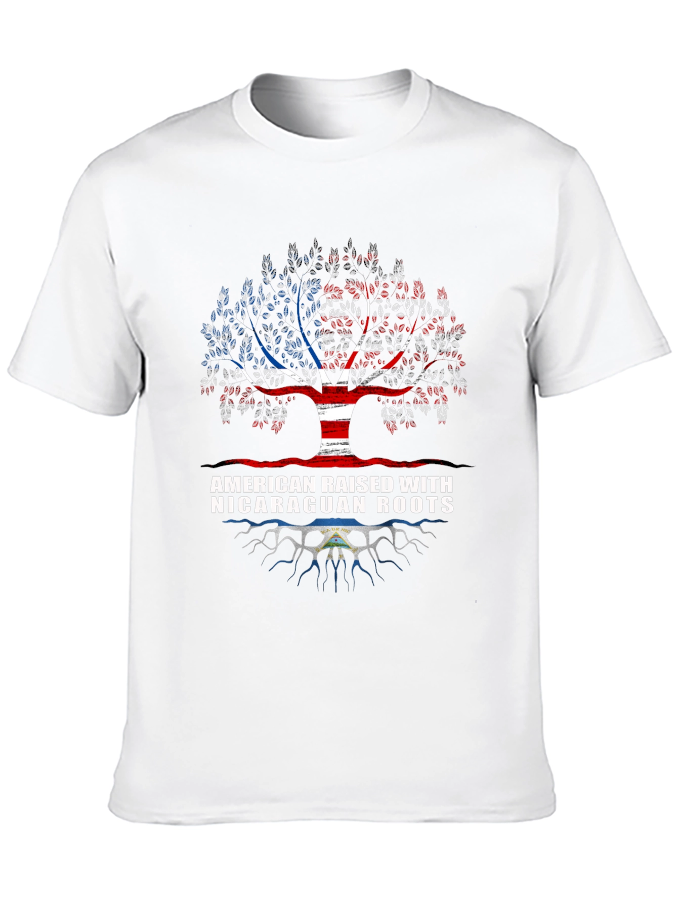 Black American Nicaraguan Roots T-Shirt view 10
