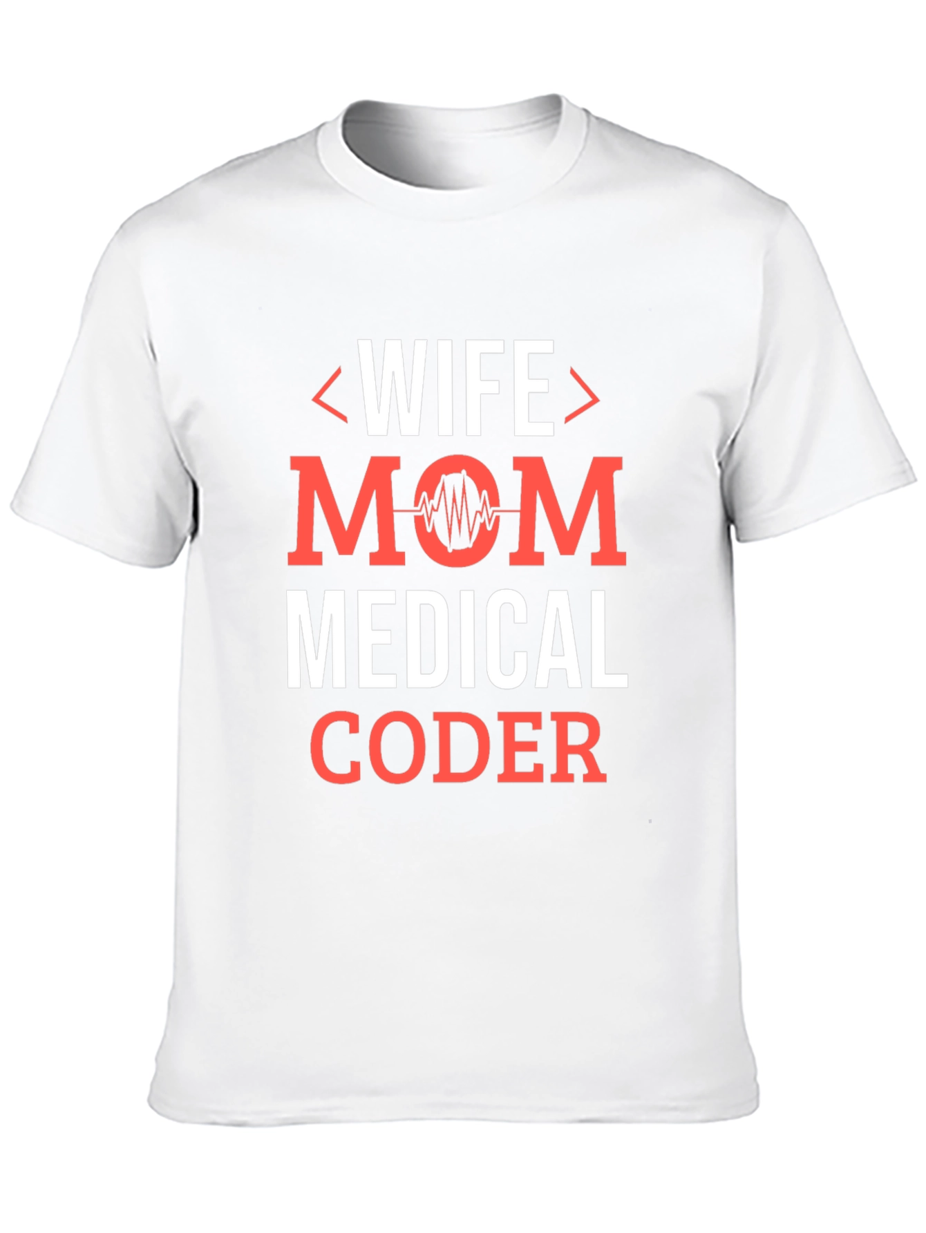 Black Wife Mom Medical Coder Graphic T-Shirt view 10