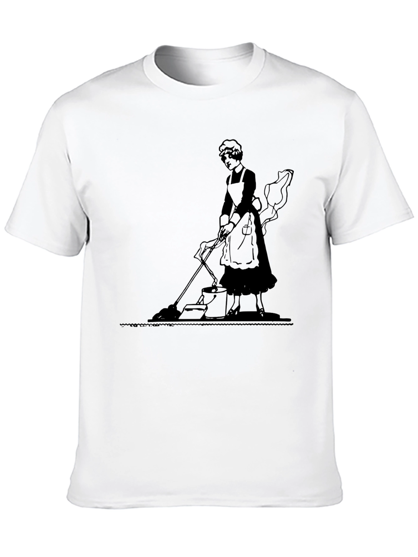 Black Vintage Housekeeper Graphic Tee - Black view 10