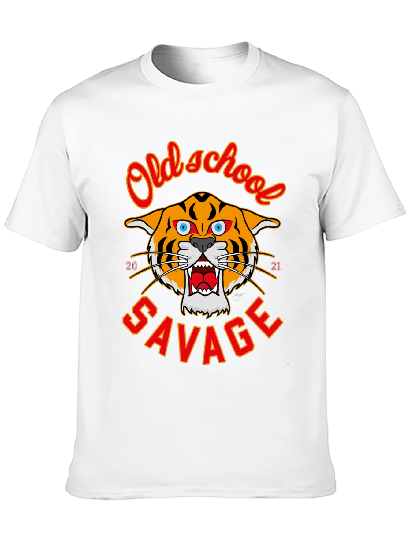 Black Old School Savage Graphic Tee view 10