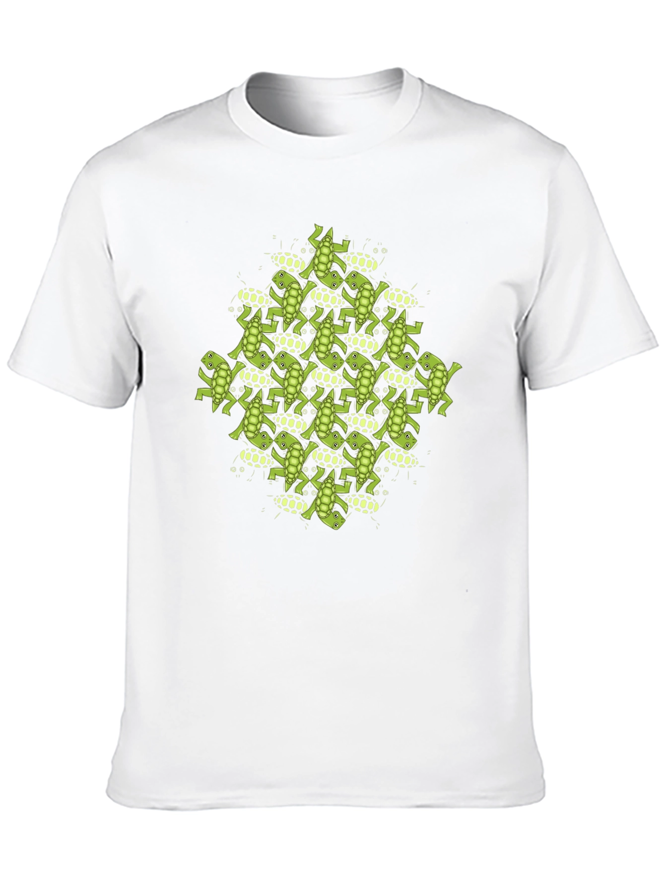 Black Frog Tessellation Print T-Shirt view 10